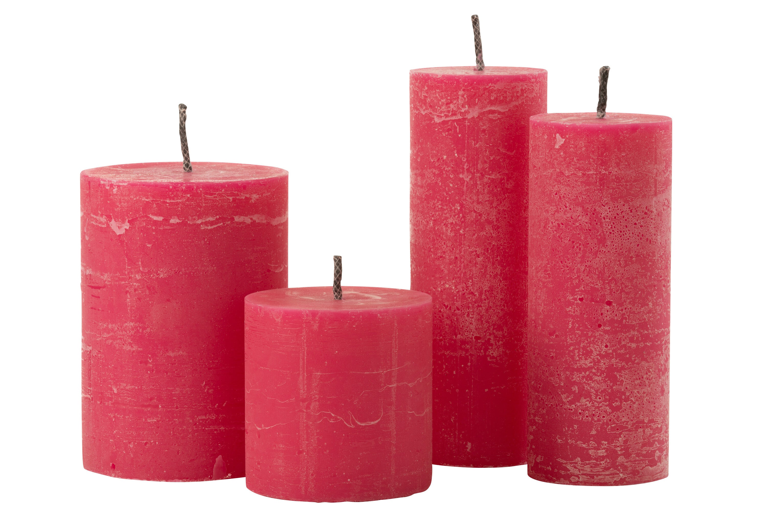 J-Line Buitenkaars Pilaar Paraffine Roze Extra Large-50Uren