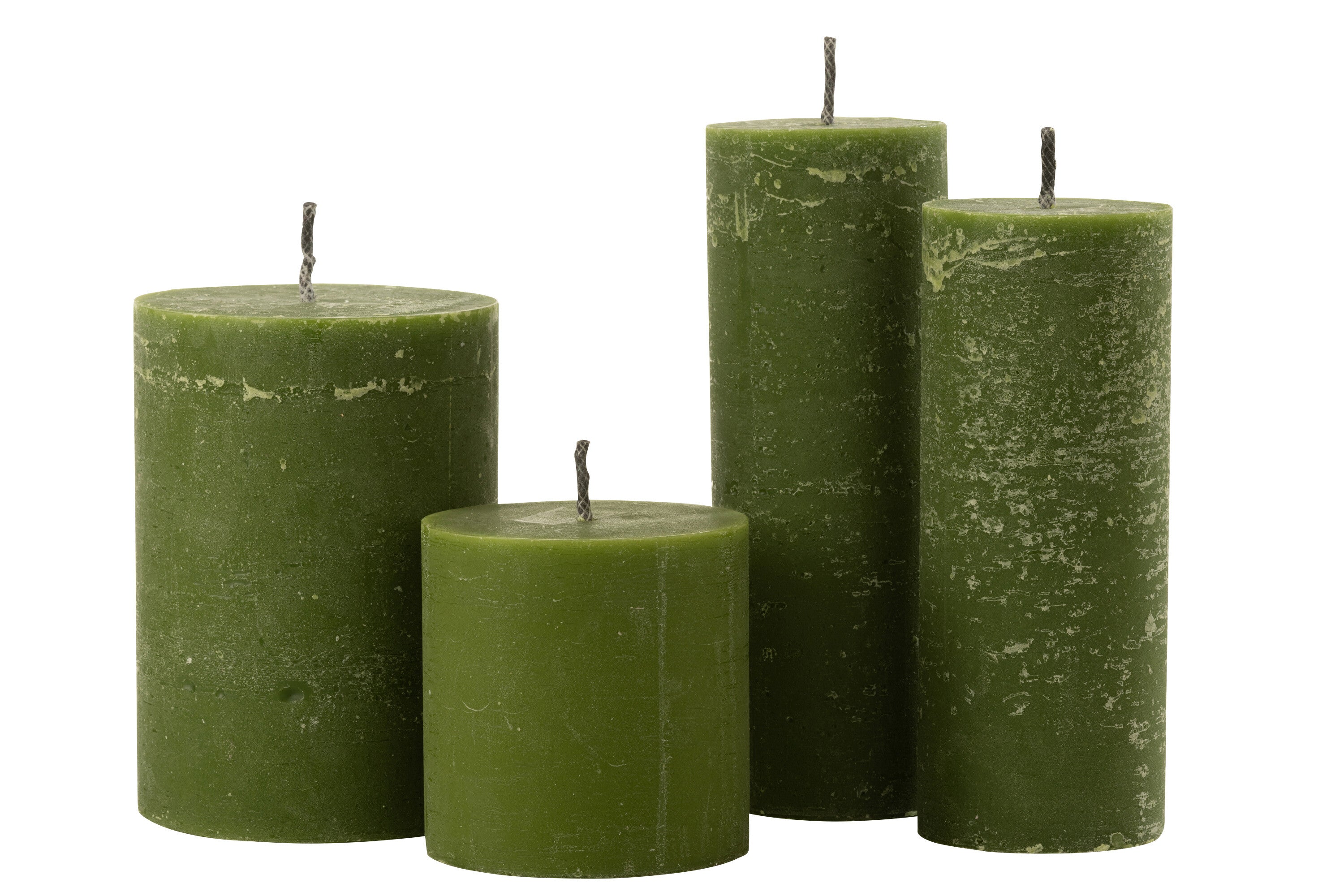 J-Line Buitenkaars Pilaar Paraffine Groen Extra Large-50Uren