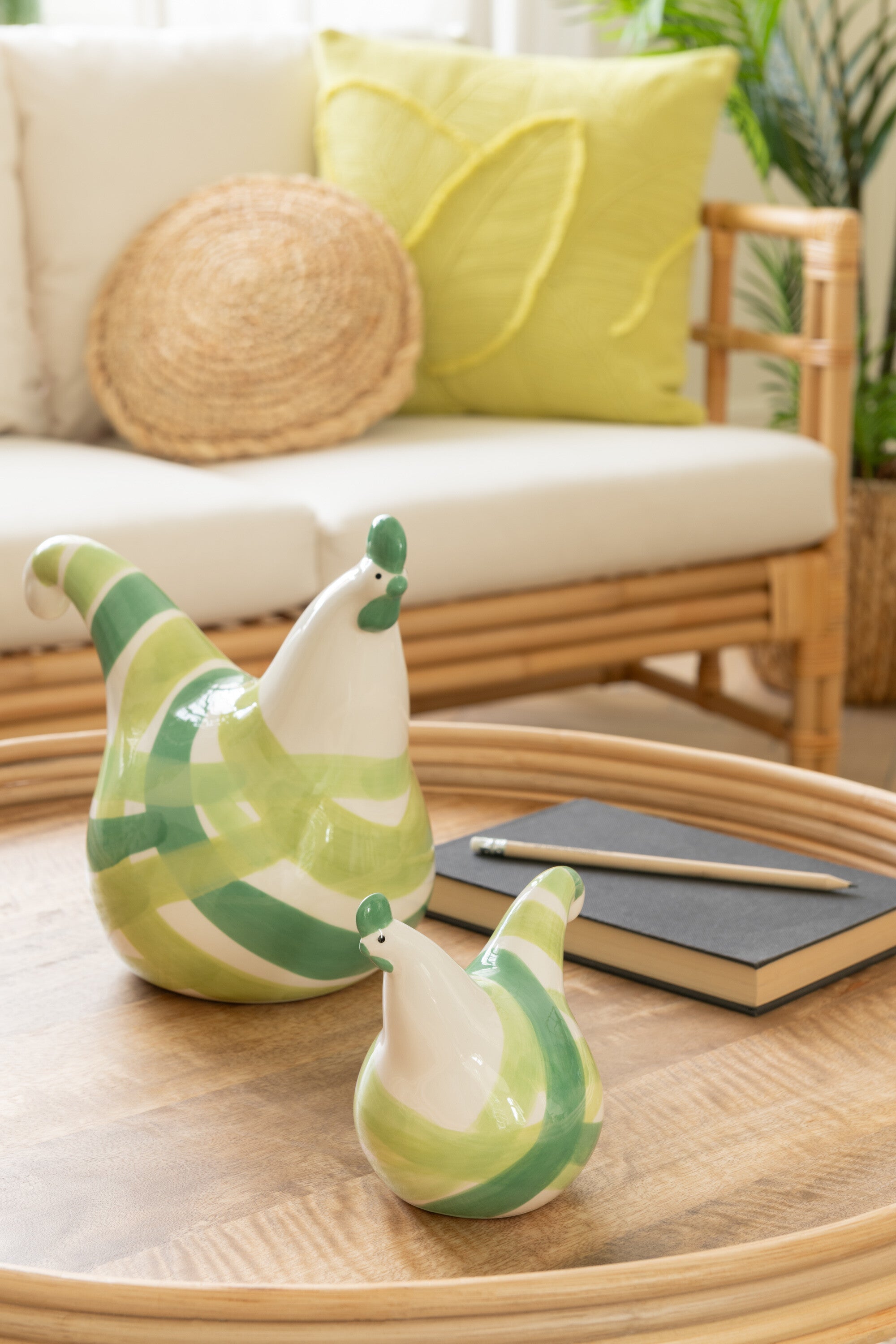 J-Line Set Van 3 Hanen Lijnen Dolomiet Groen Mix