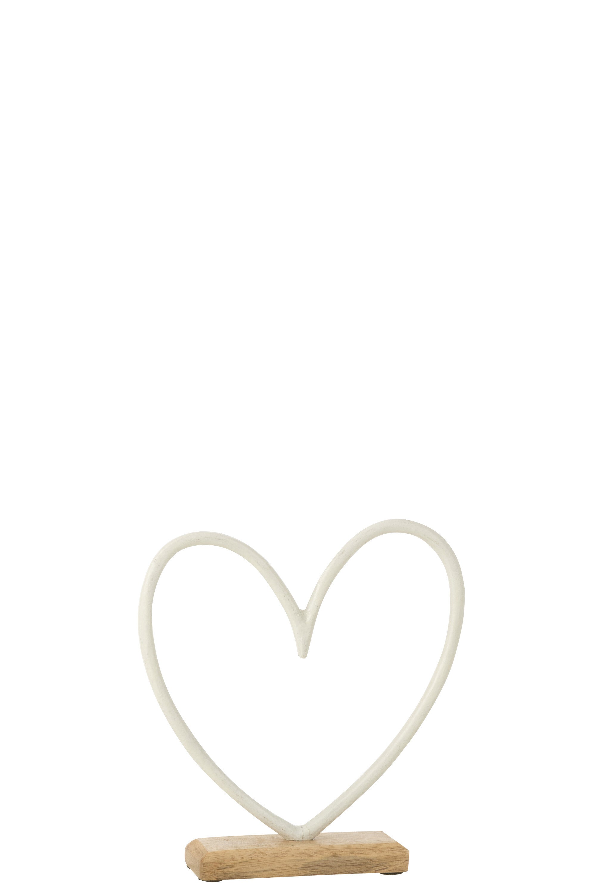 Hart Op Voet Aluminium Wit Klein