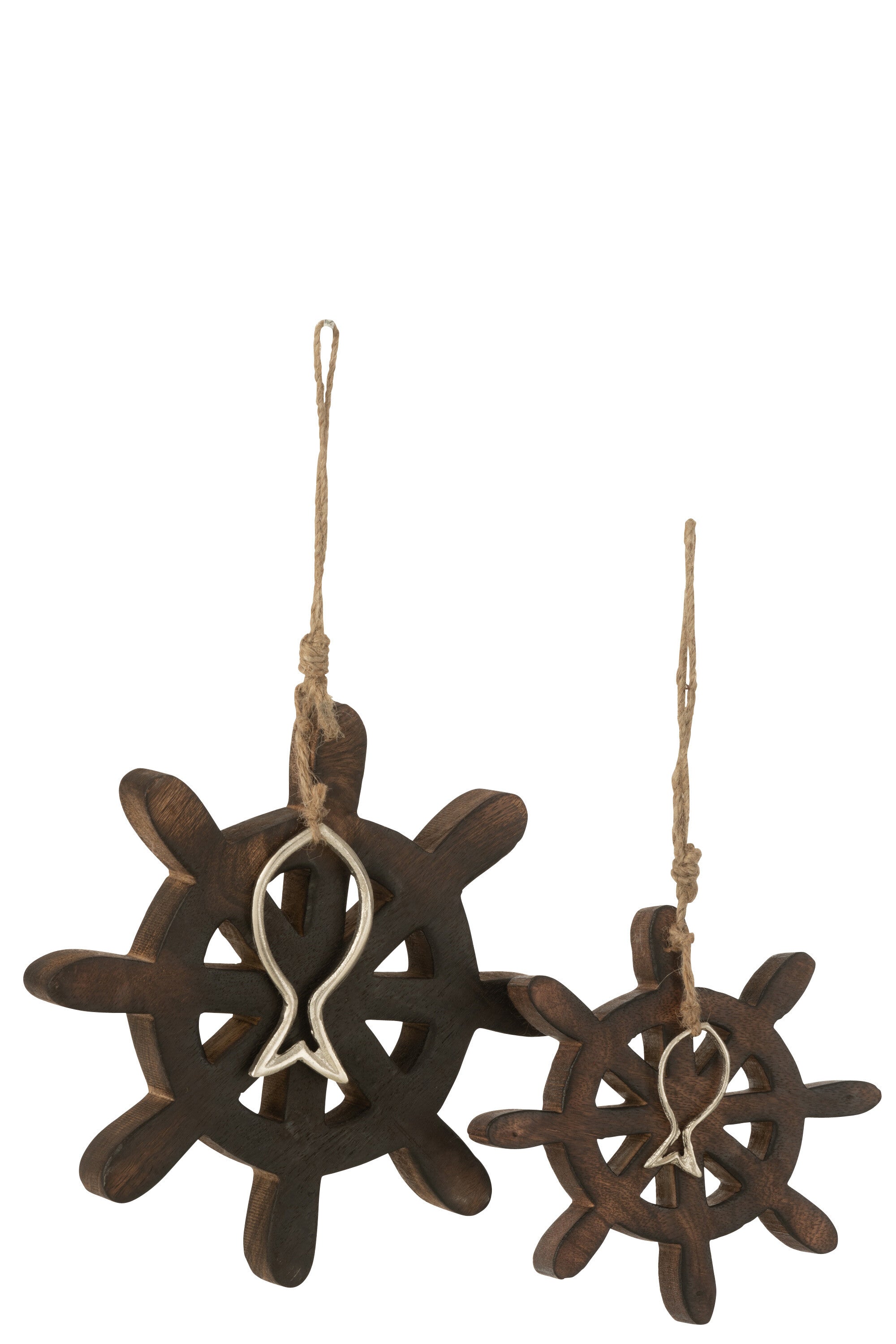 Helm Vis Mangohout Donkerbruin Groot