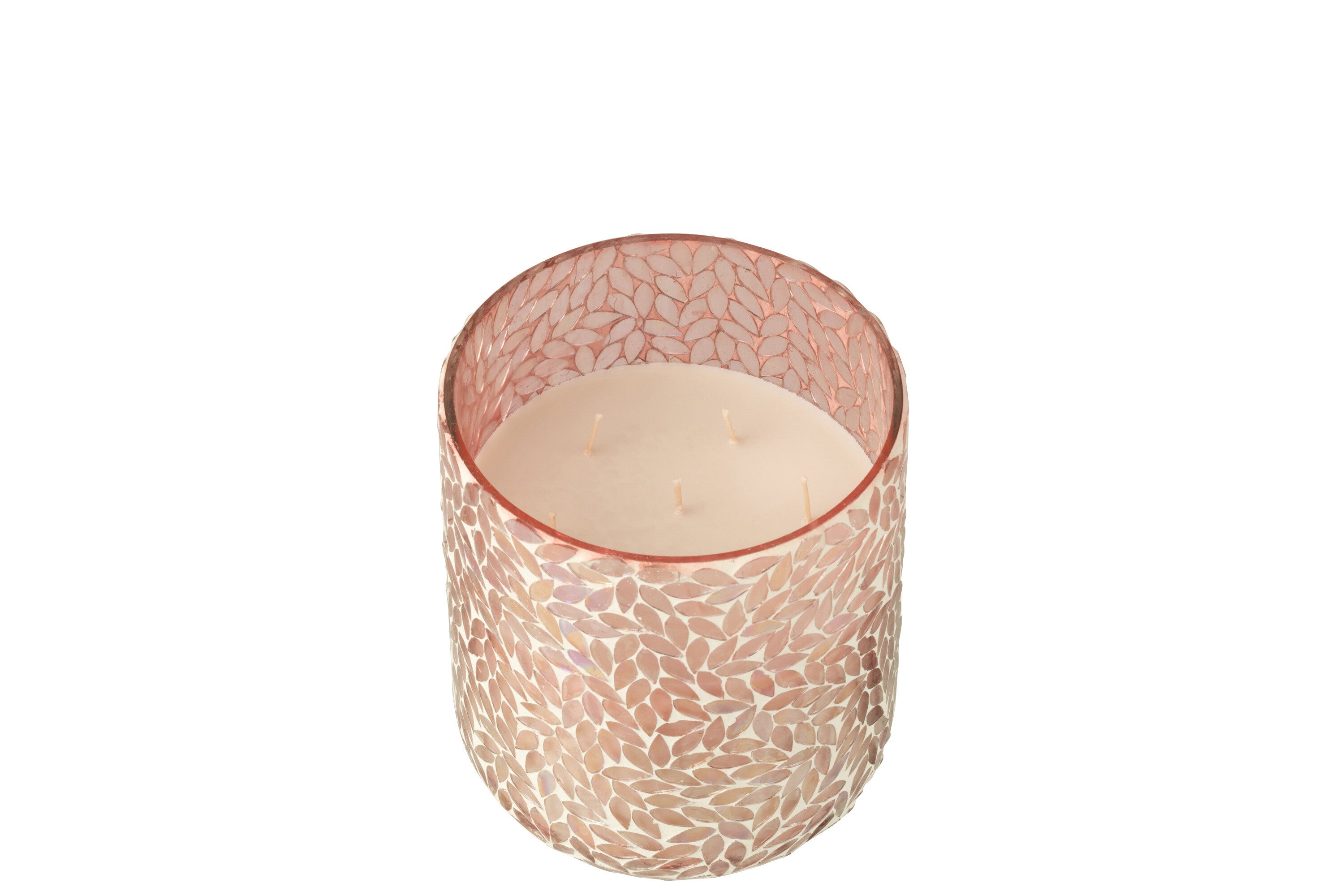 J-Line geurkaars Tender Rose - roze - large - 120U
