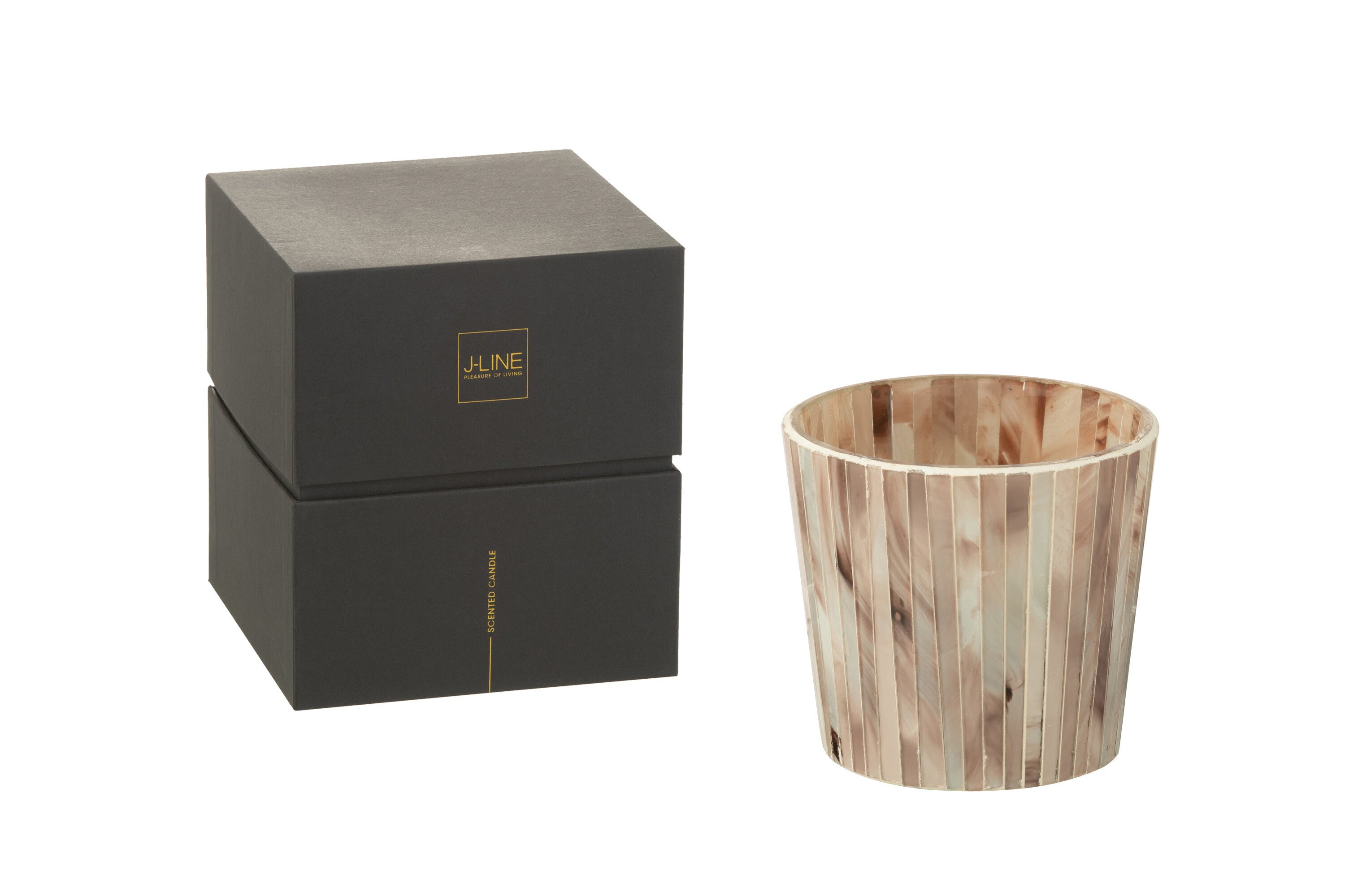 J-Line geurkaars Noa Tender Rose - roze - small - 45U