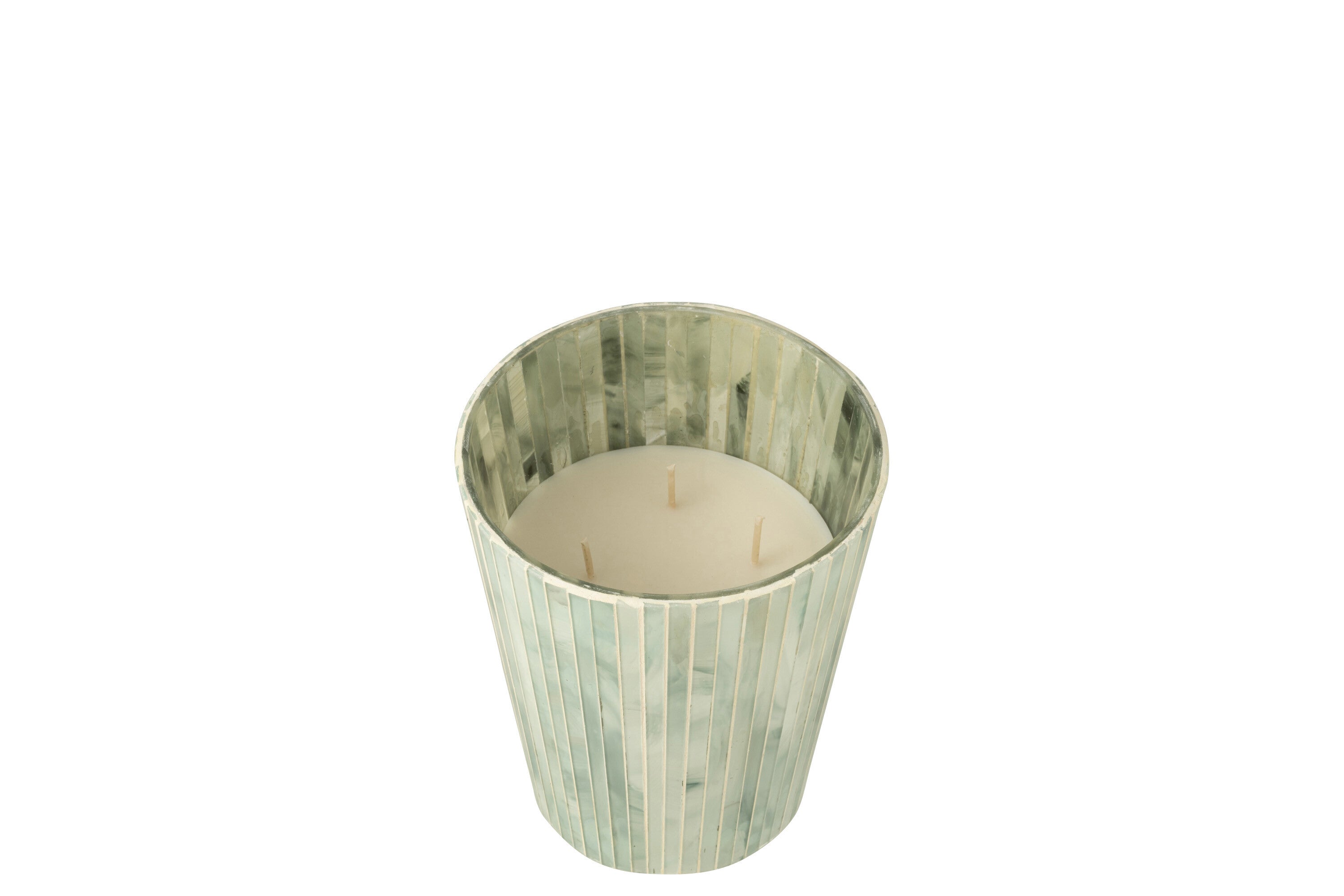 J-Line geurkaars Noa Seaside Bliss - wass - lichtblauw - large - 75U