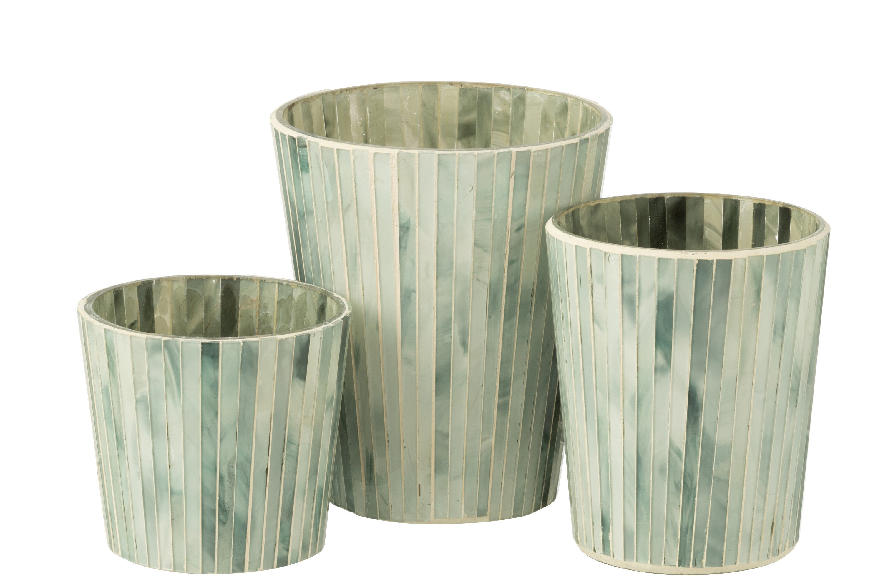 J-Line geurkaars Noa Seaside Bliss - wass - lichtblauw - large - 75U