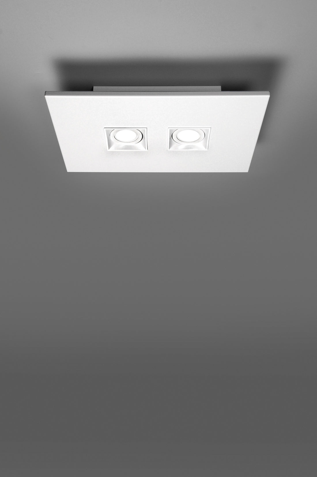 Polifemo plafondlamp GU10 2-lichts gestructureerd wit