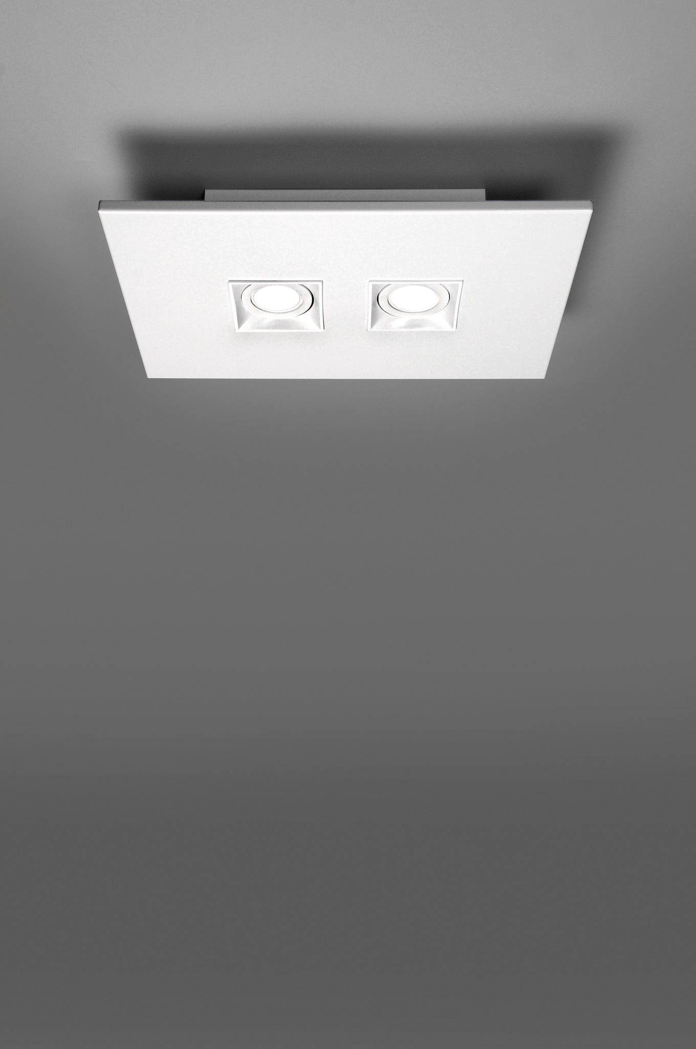 Polifemo plafondlamp GU10 2-lichts gestructureerd wit