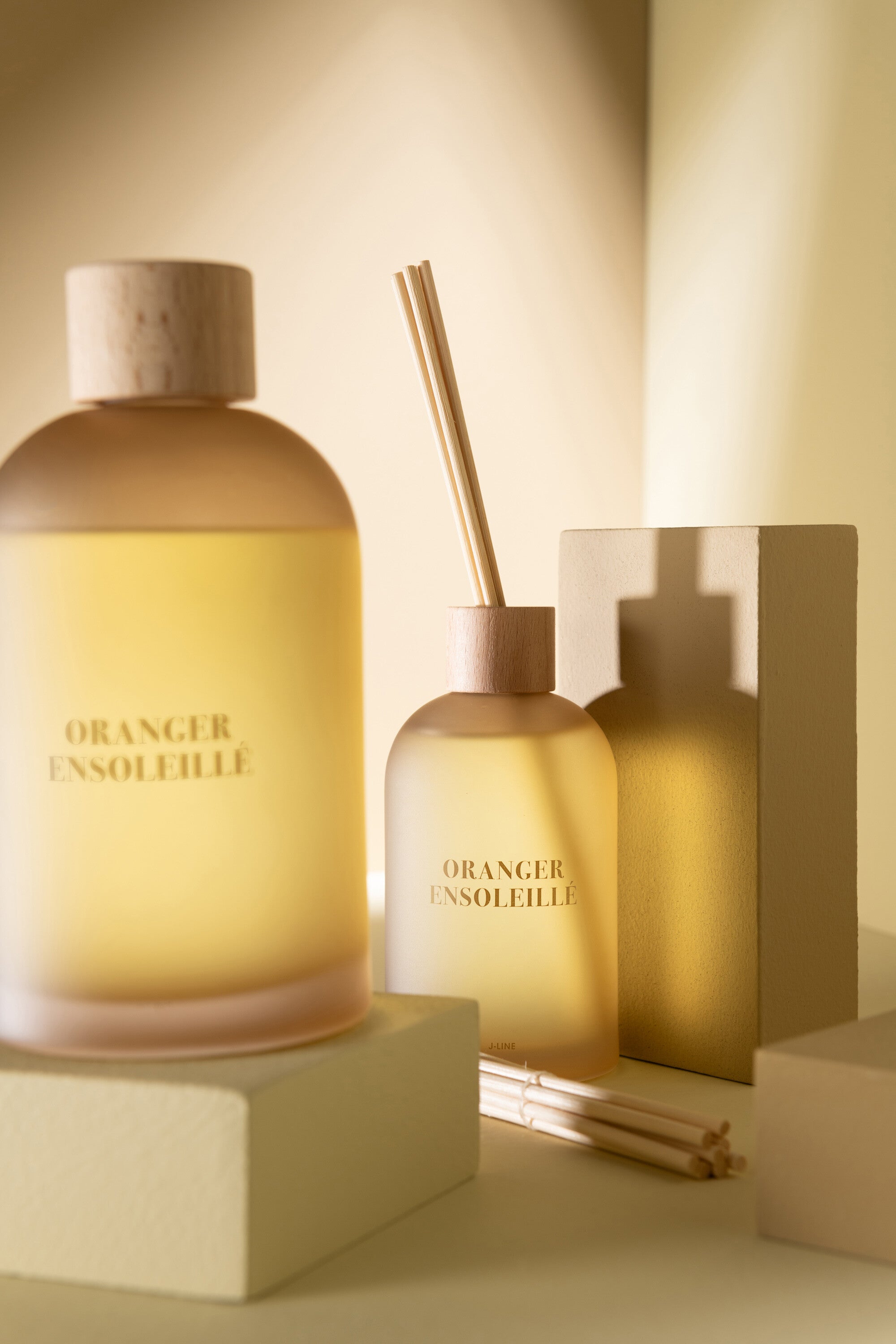 J-Line geurolie + stokjes - Essential Accords - Sunny Orange Tree