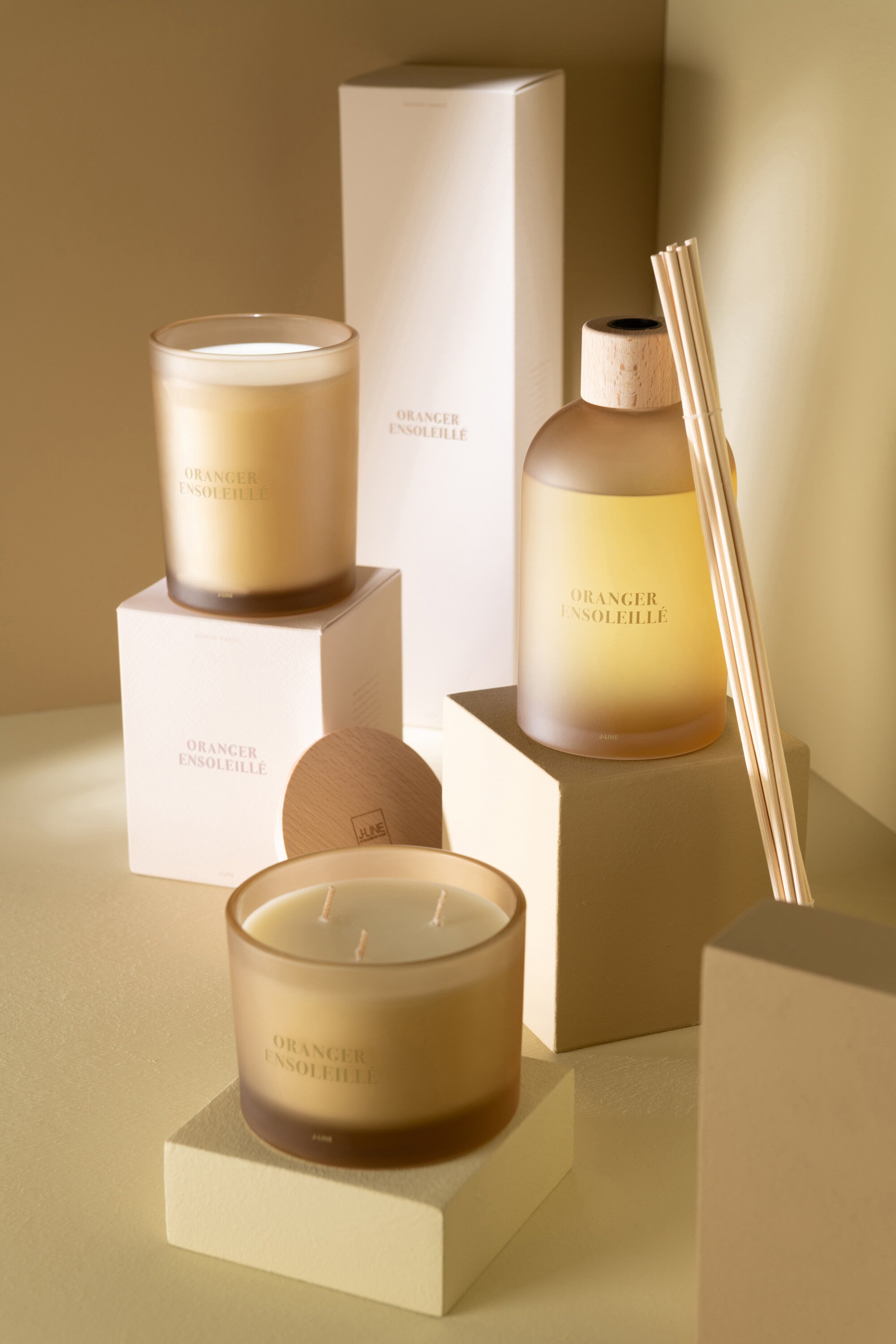 J-Line geurolie + stokjes - Accords Essentiels - Oranger Ensoleill -