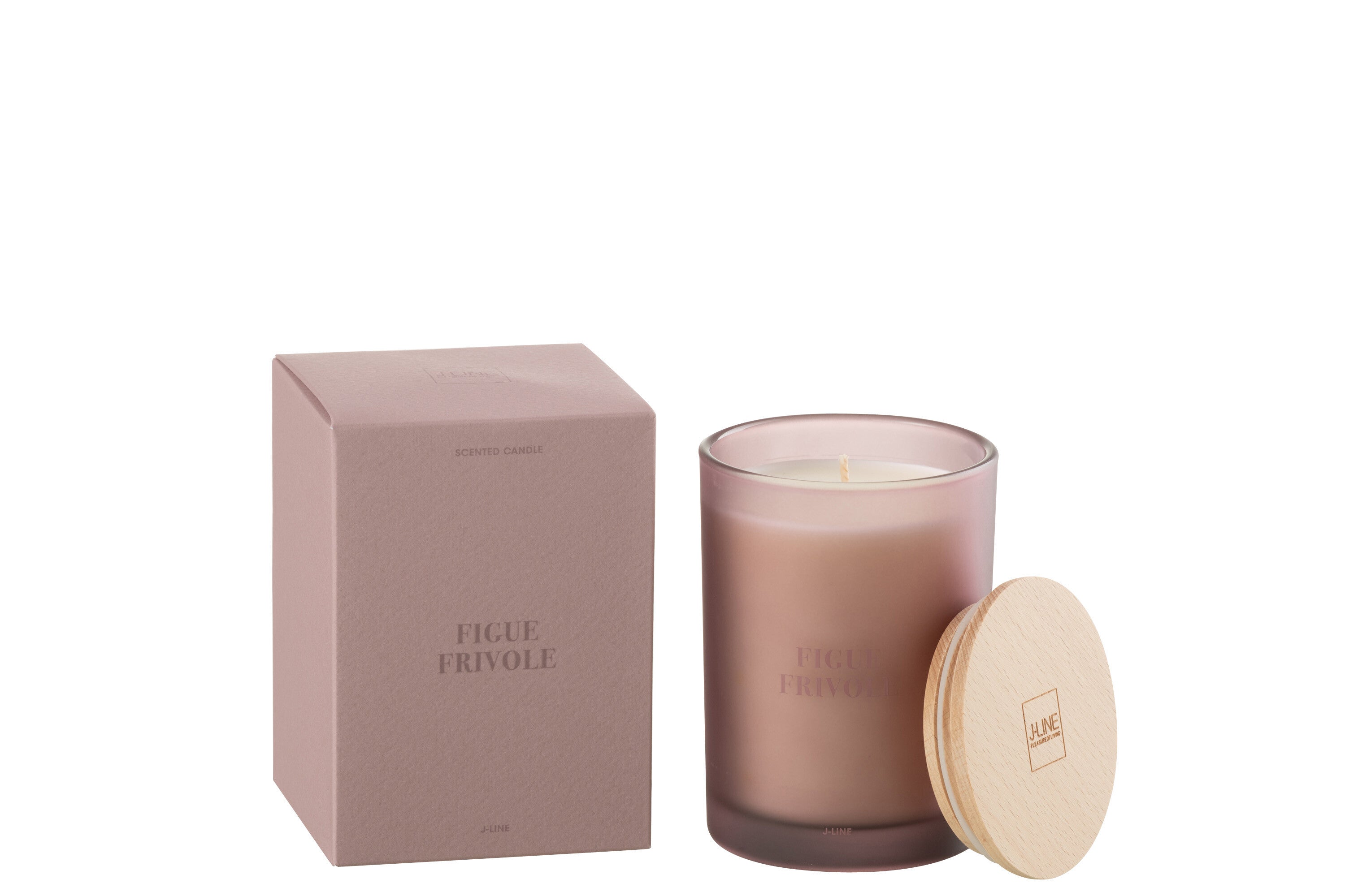 J-Line geurkaars Accords Essentiels - Figue Frivole - paars