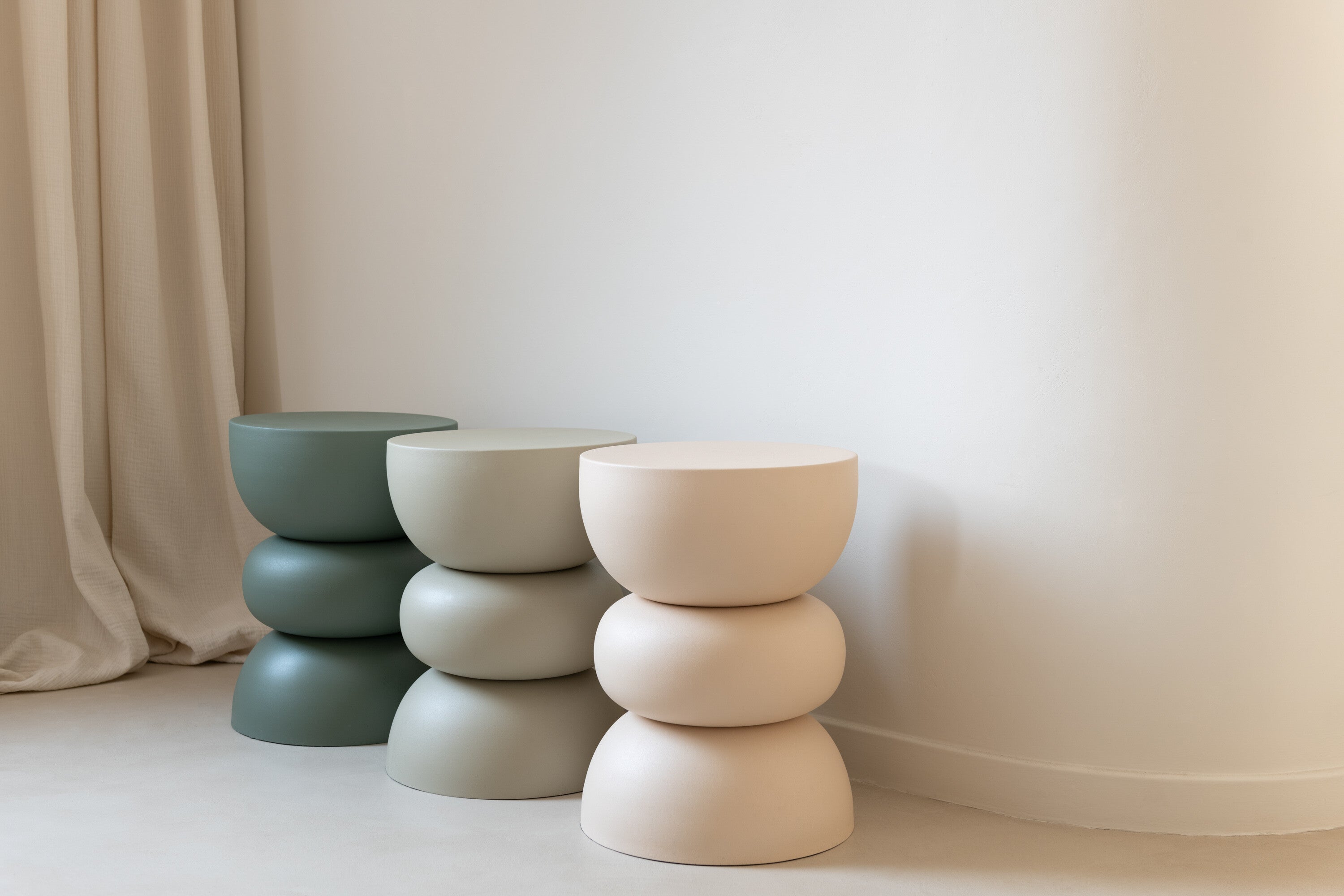 Bijzettafel Lise IJzer Beige