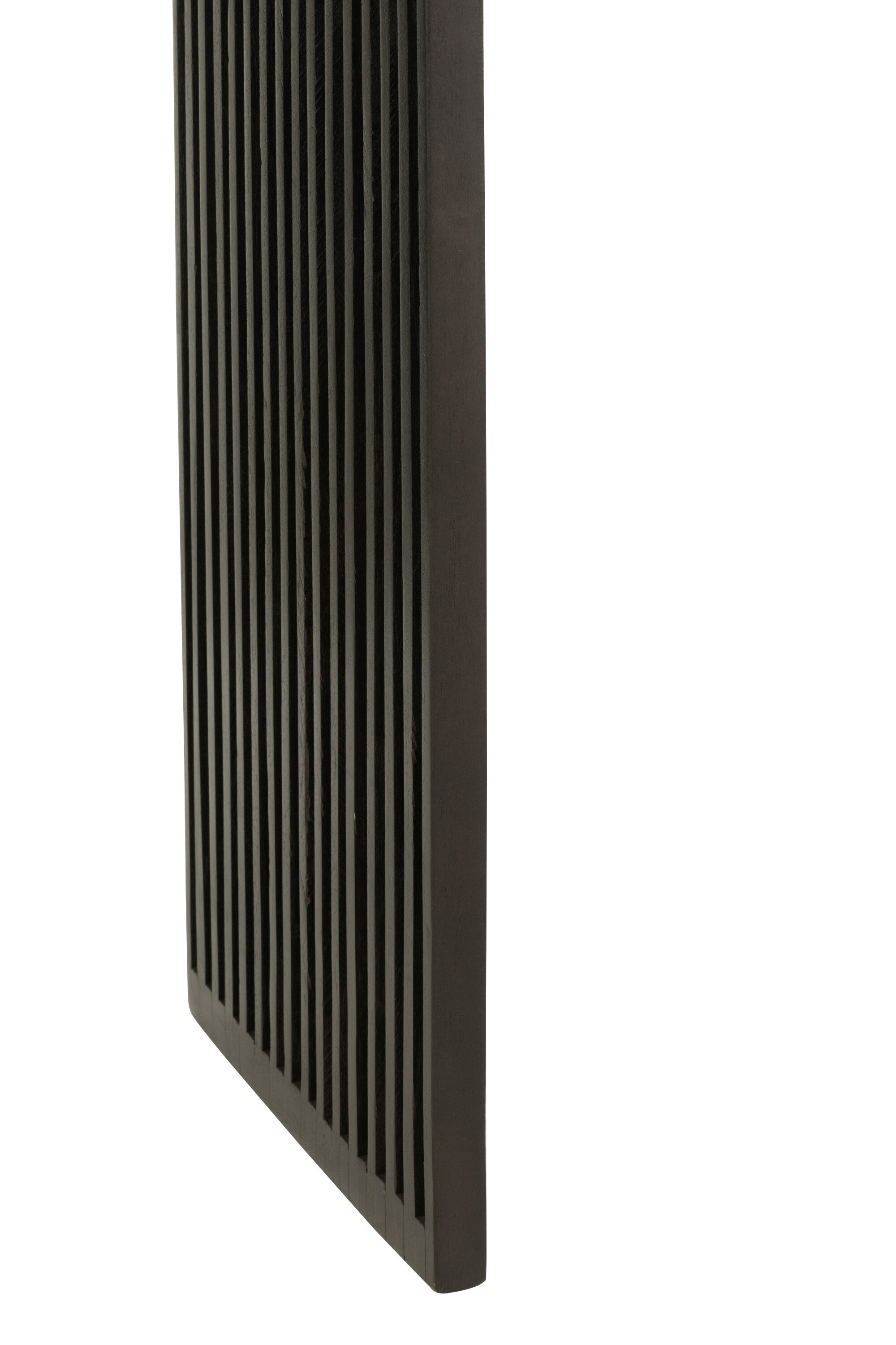 Set van 2 consoles met plank van gerecycled teakhout in het zwart.