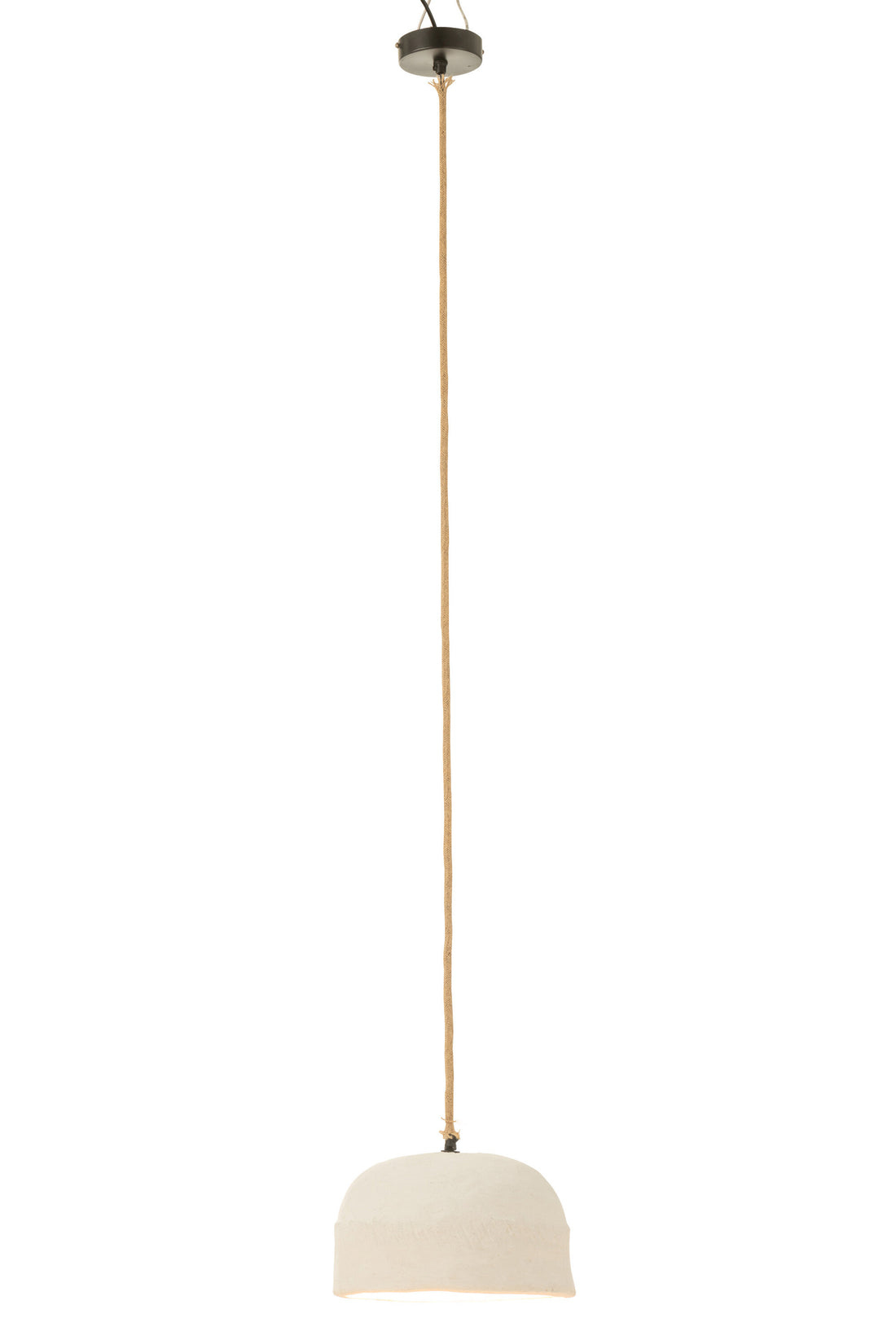 J-Line Belvivere Hanglamp Cup Papier Mache Wit Large