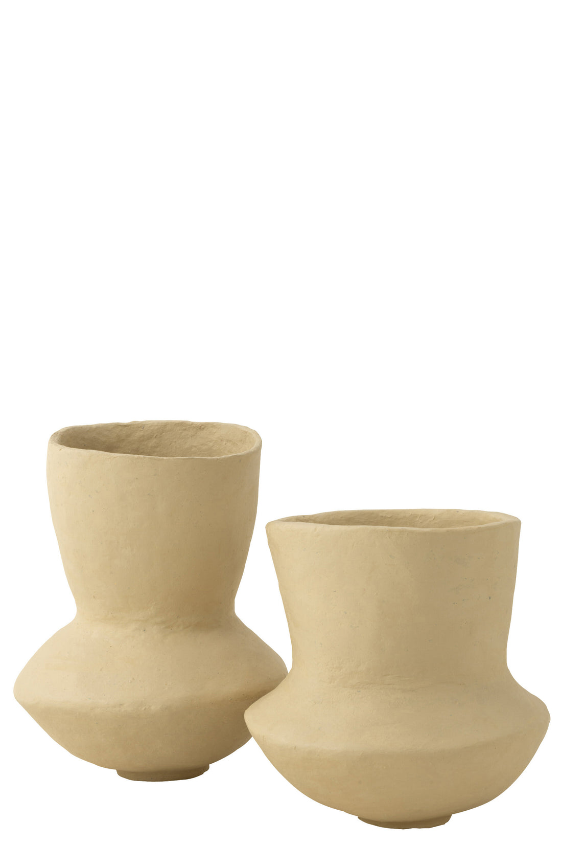 Pot Archaic Paper Mache Natuurlijk Groot