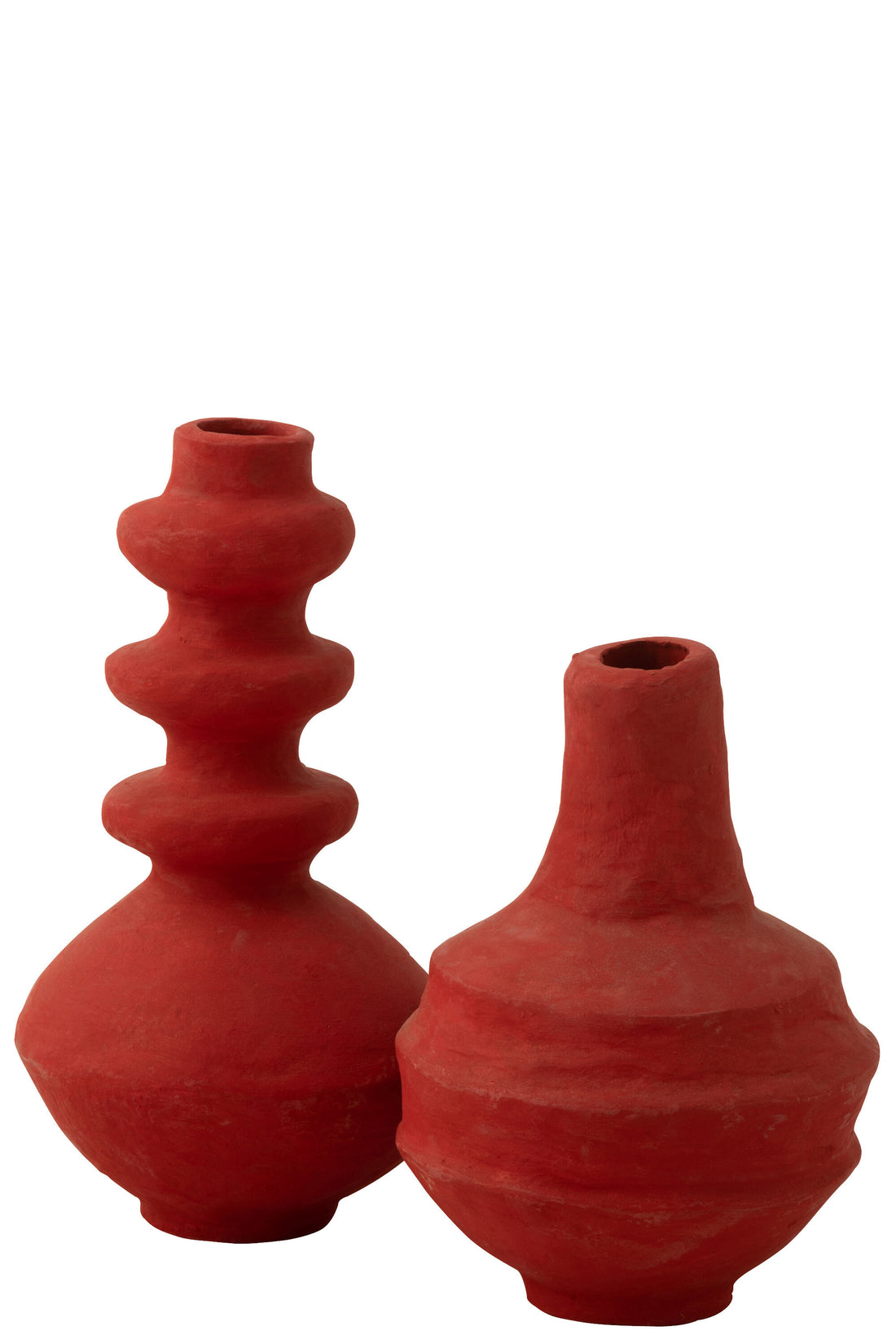 J-Line Pot Triple Papier-mach - Rood