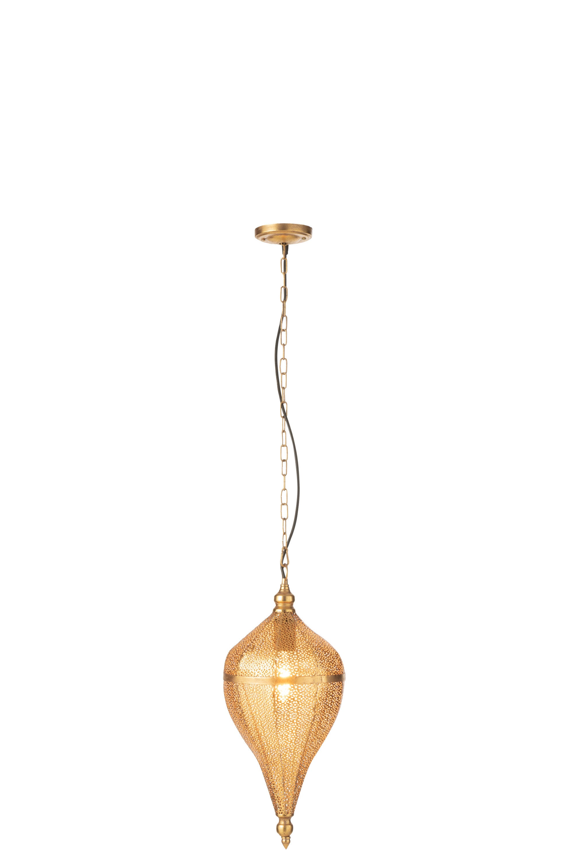 J-Line Belvivere Druppel Hanglamp Metaal Goud Small