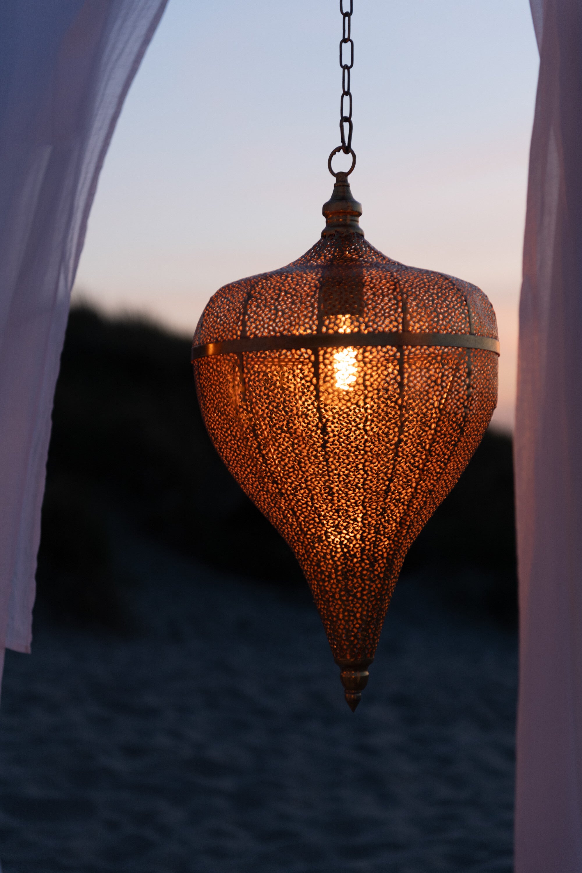 J-Line Belvivere Druppel Hanglamp Metaal Goud Large