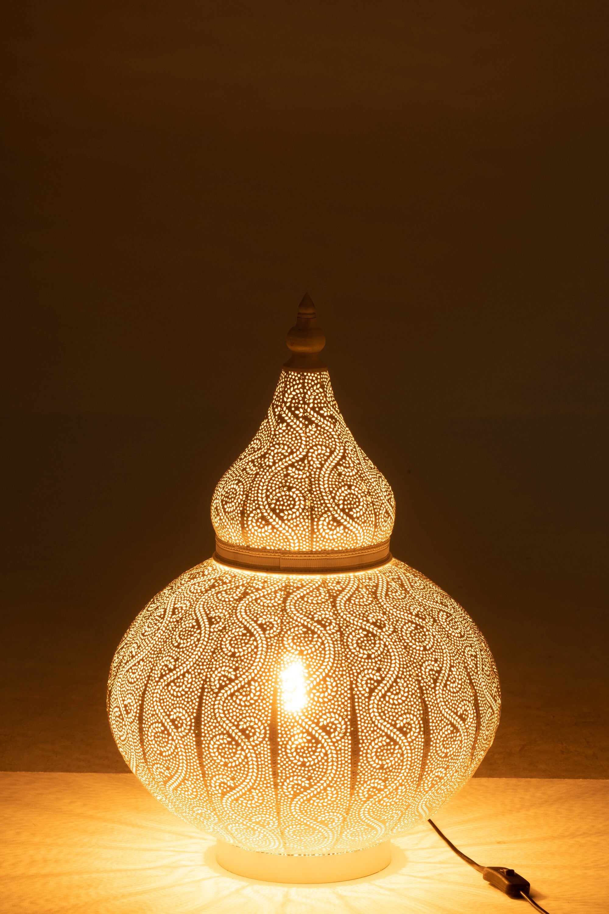 J-Line Lamp Aladin Metaal Wit klein