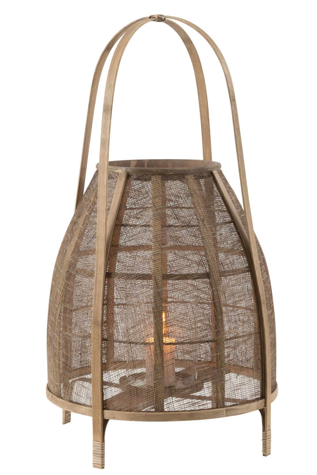 Lantaarnkap Bamboe Natuurlijk Groot