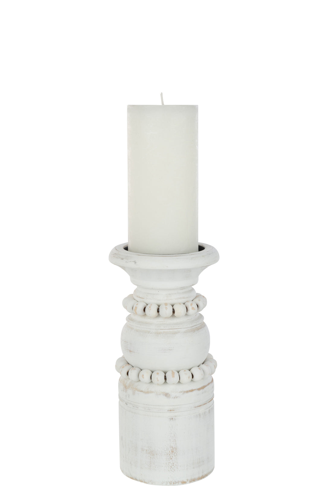 J-Line kaarshouder Pila metaal - wit - large