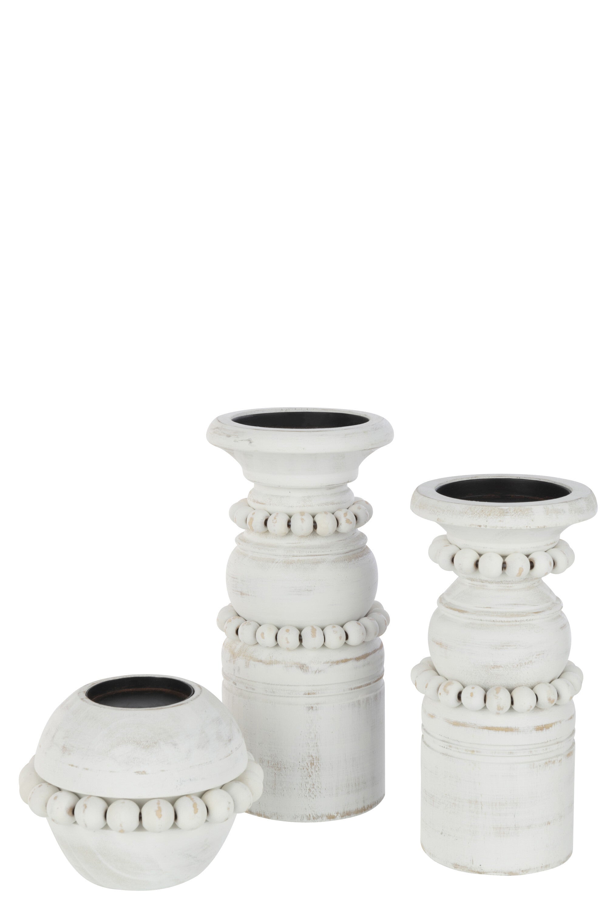 J-Line kaarshouder Pila metaal - wit - large