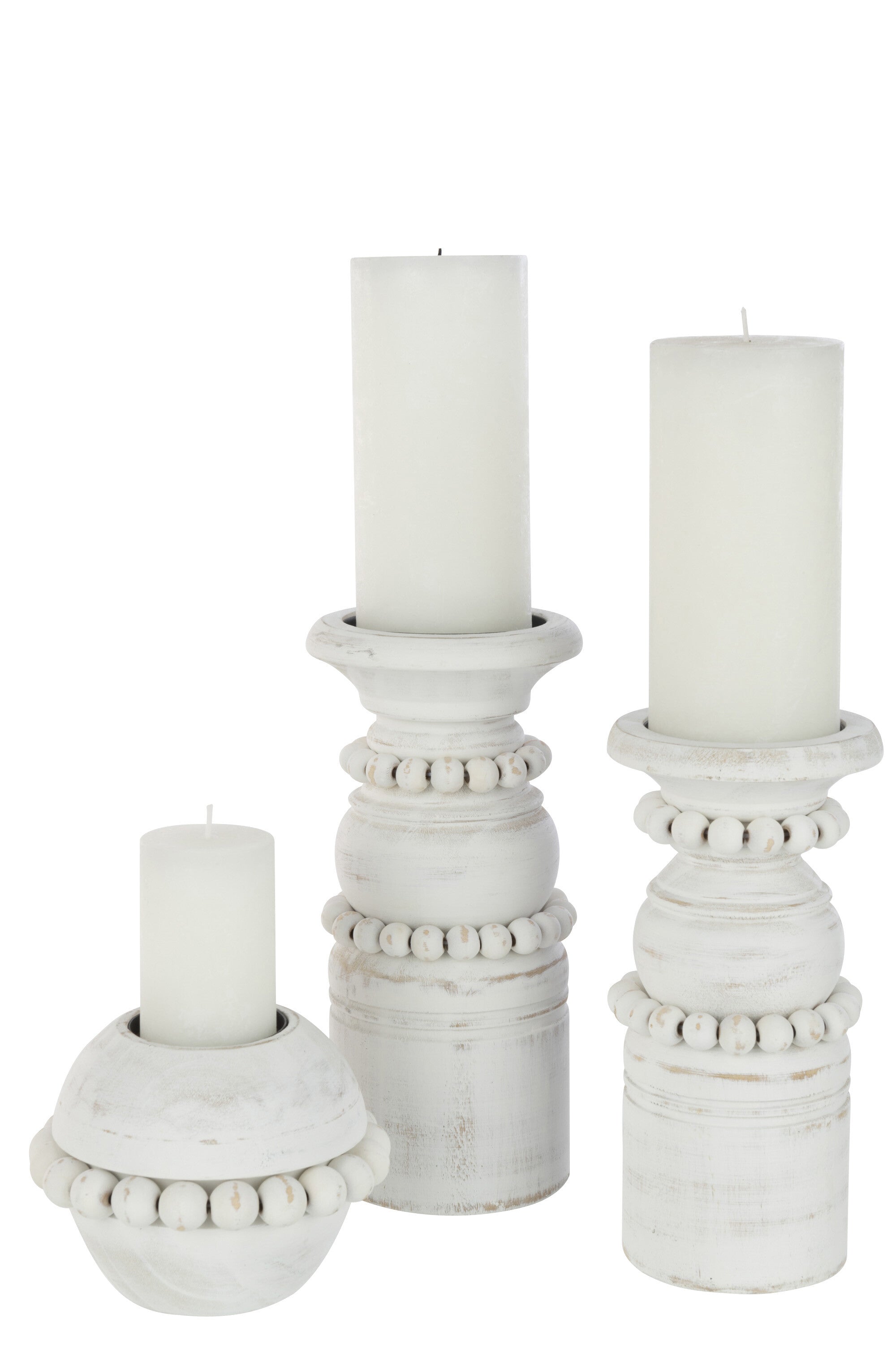 J-Line kaarshouder Pila metaal - wit - large