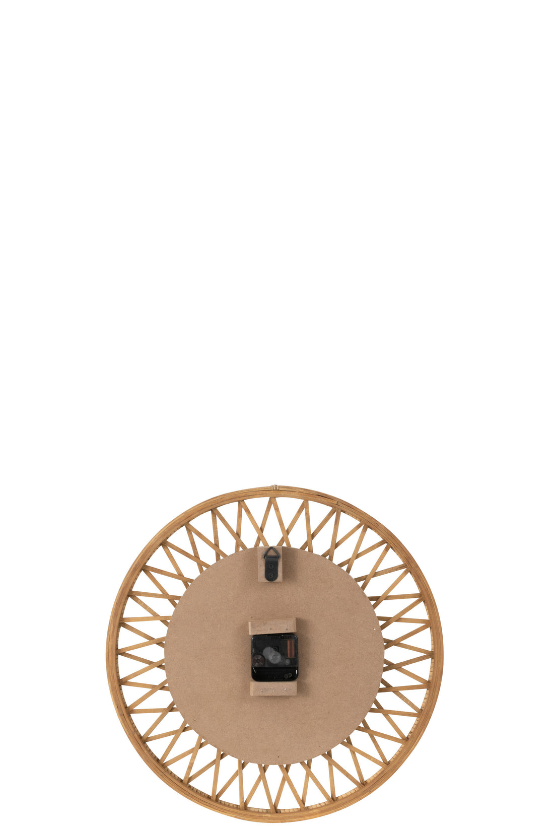 Wandklok Wonder Rotan/Meubelplaat Natuurlijk/Wit Klein