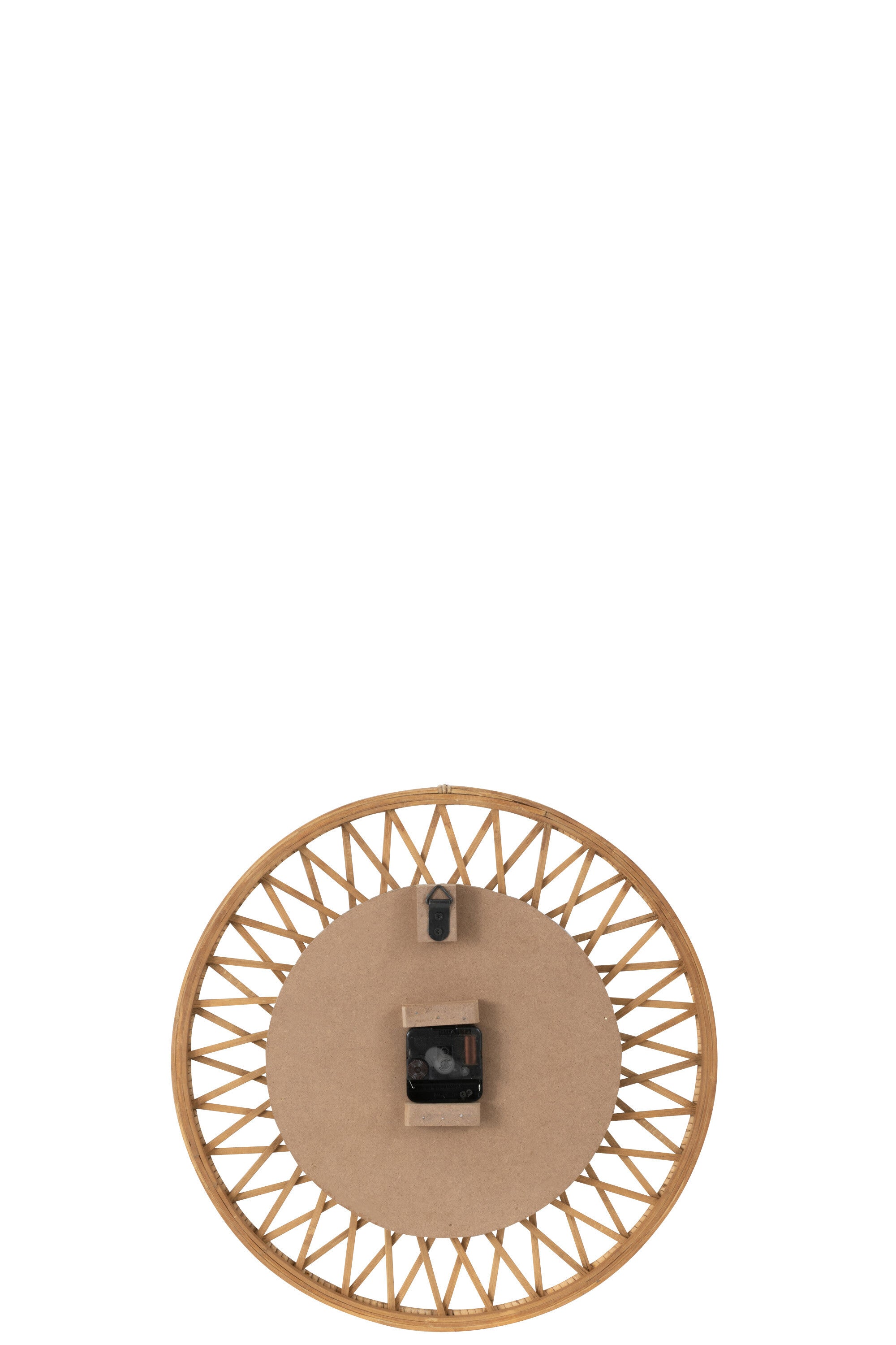 Wandklok Wonder Rotan/Meubelplaat Natuurlijk/Wit Klein