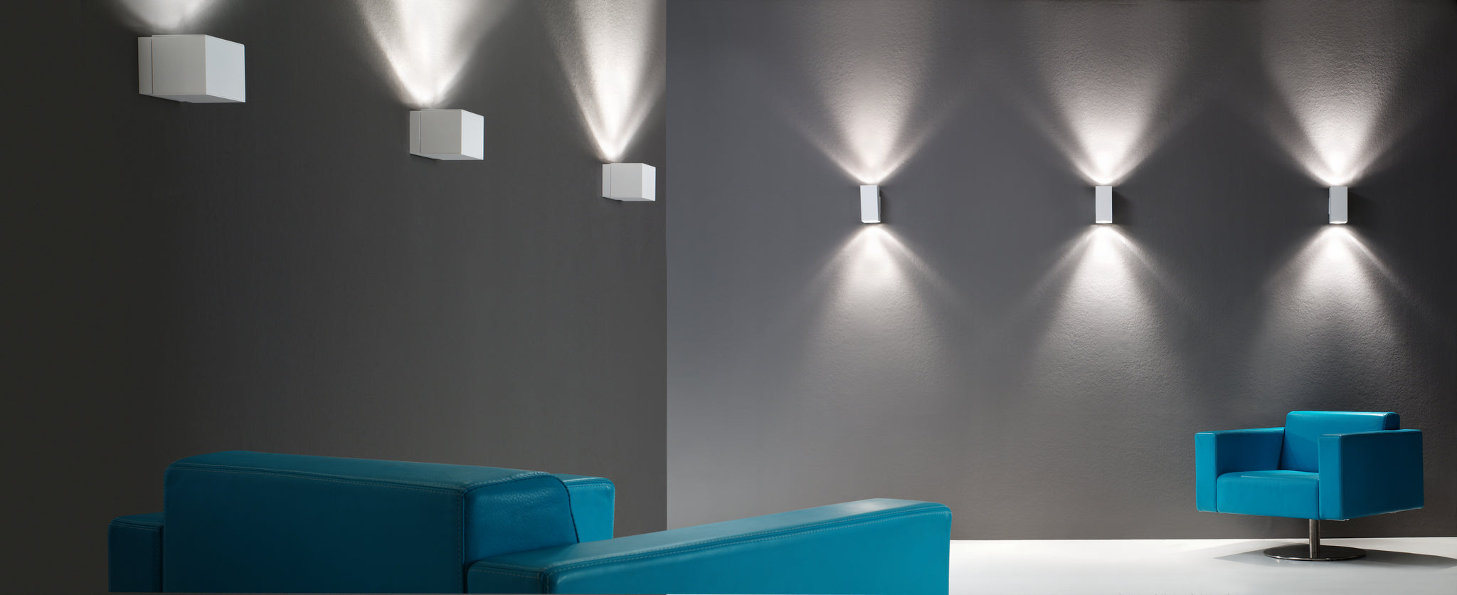 Dau 80 wandlamp GU10 gestructureerd wit