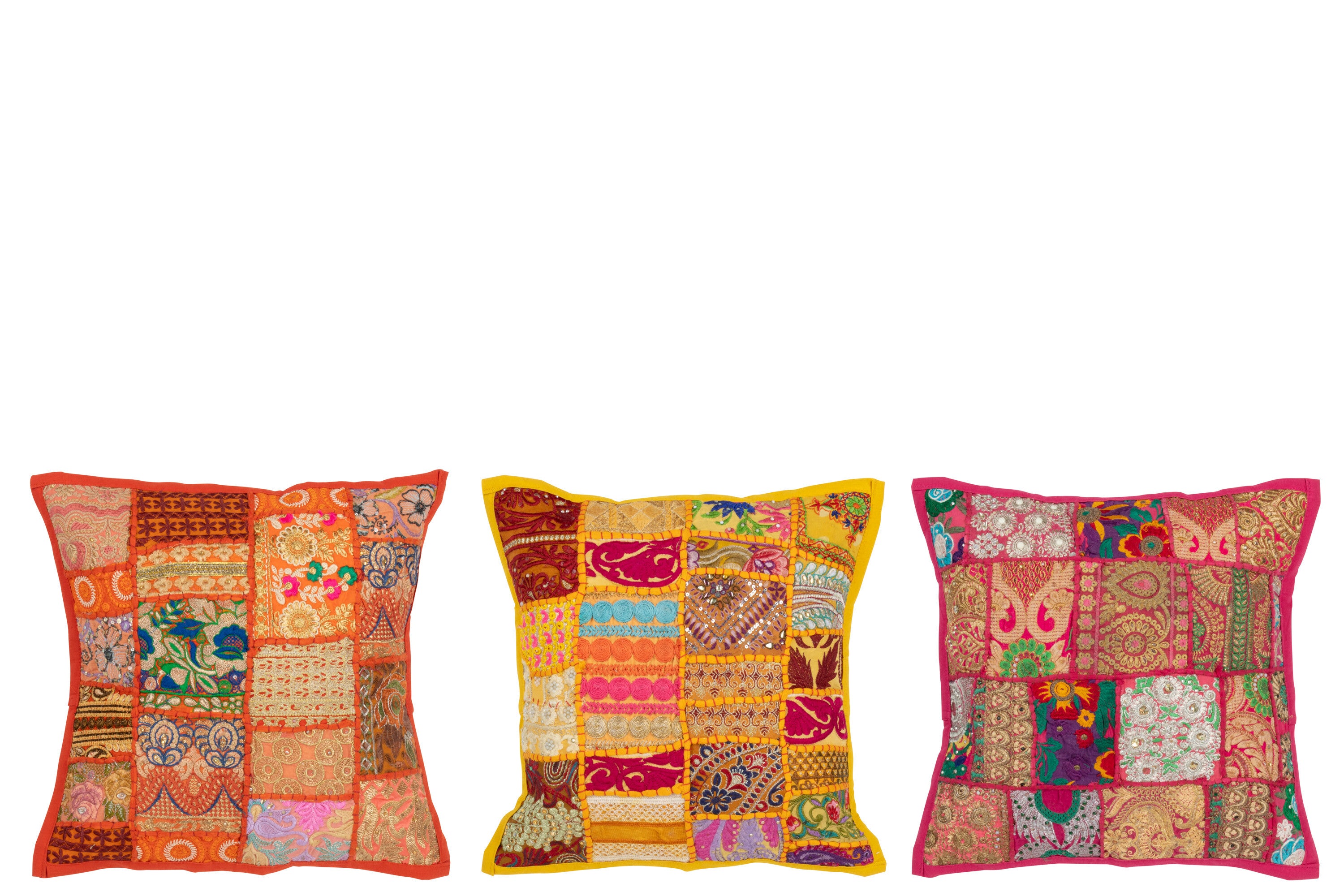 Kussenpatronen Patchwork Katoenmix Assortiment Van 3