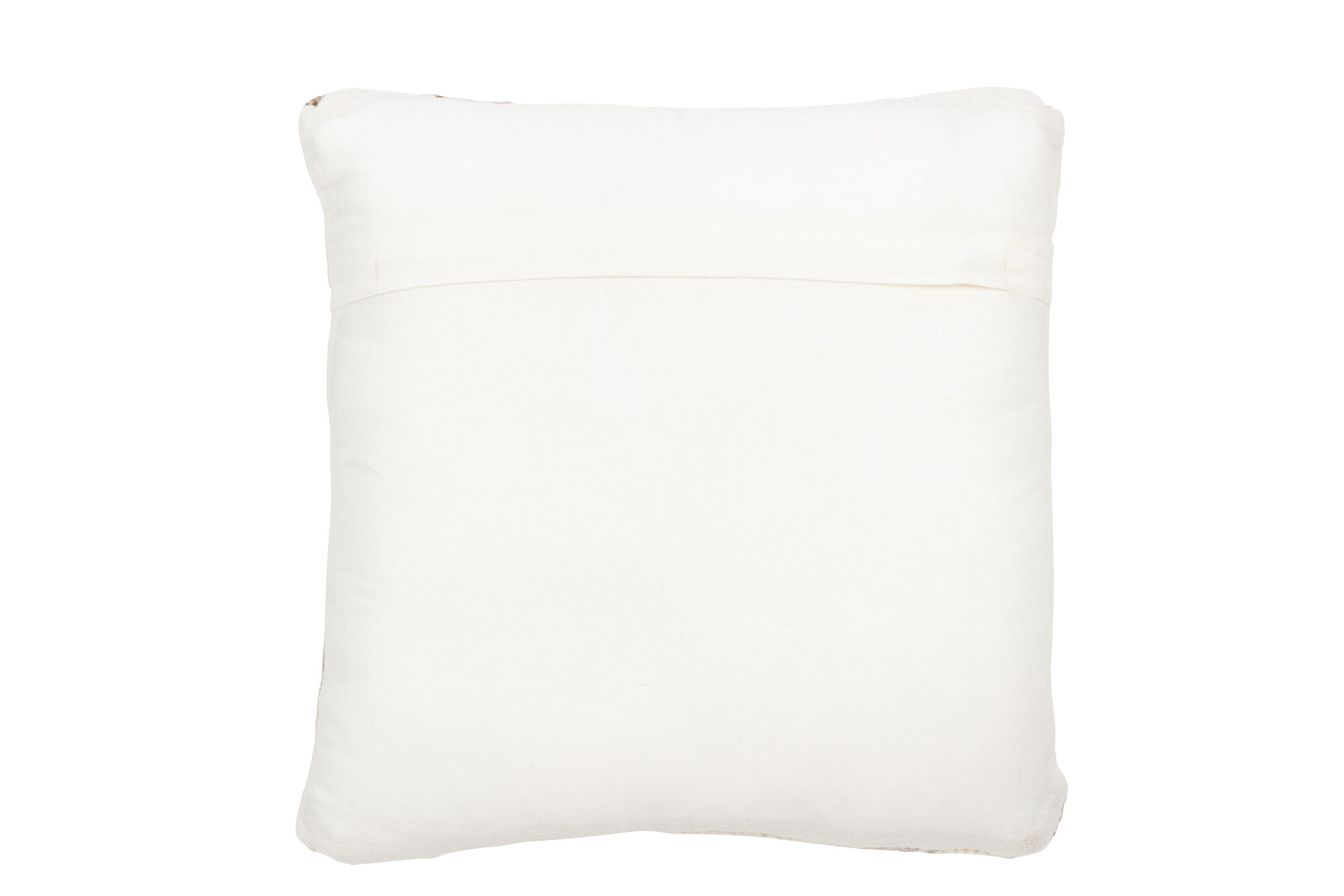 J-Line Kussen Etnisch Vierkanten Wol/Katoen Creme/Beige