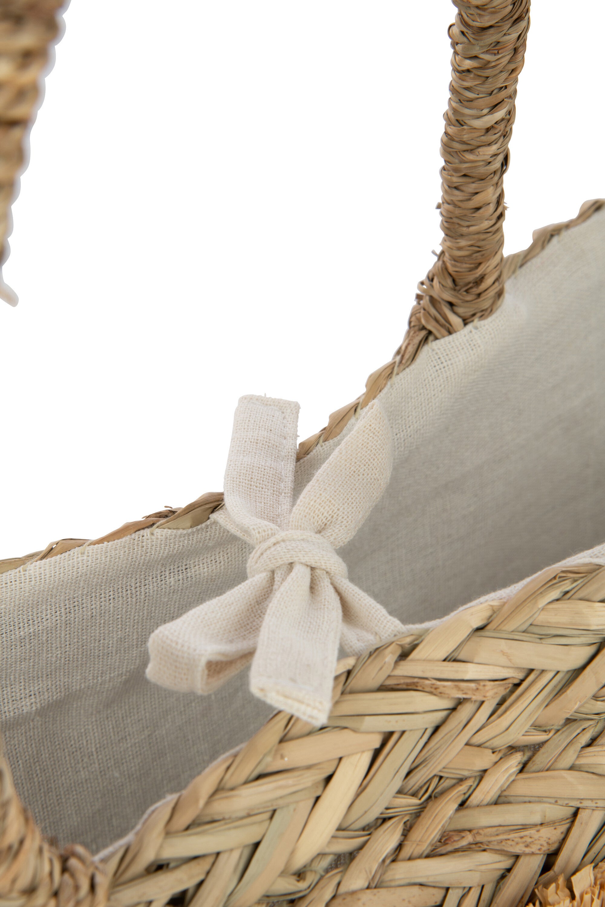 J-Line Strandtas Zonnebloemen Schelpen Zeegras Nat