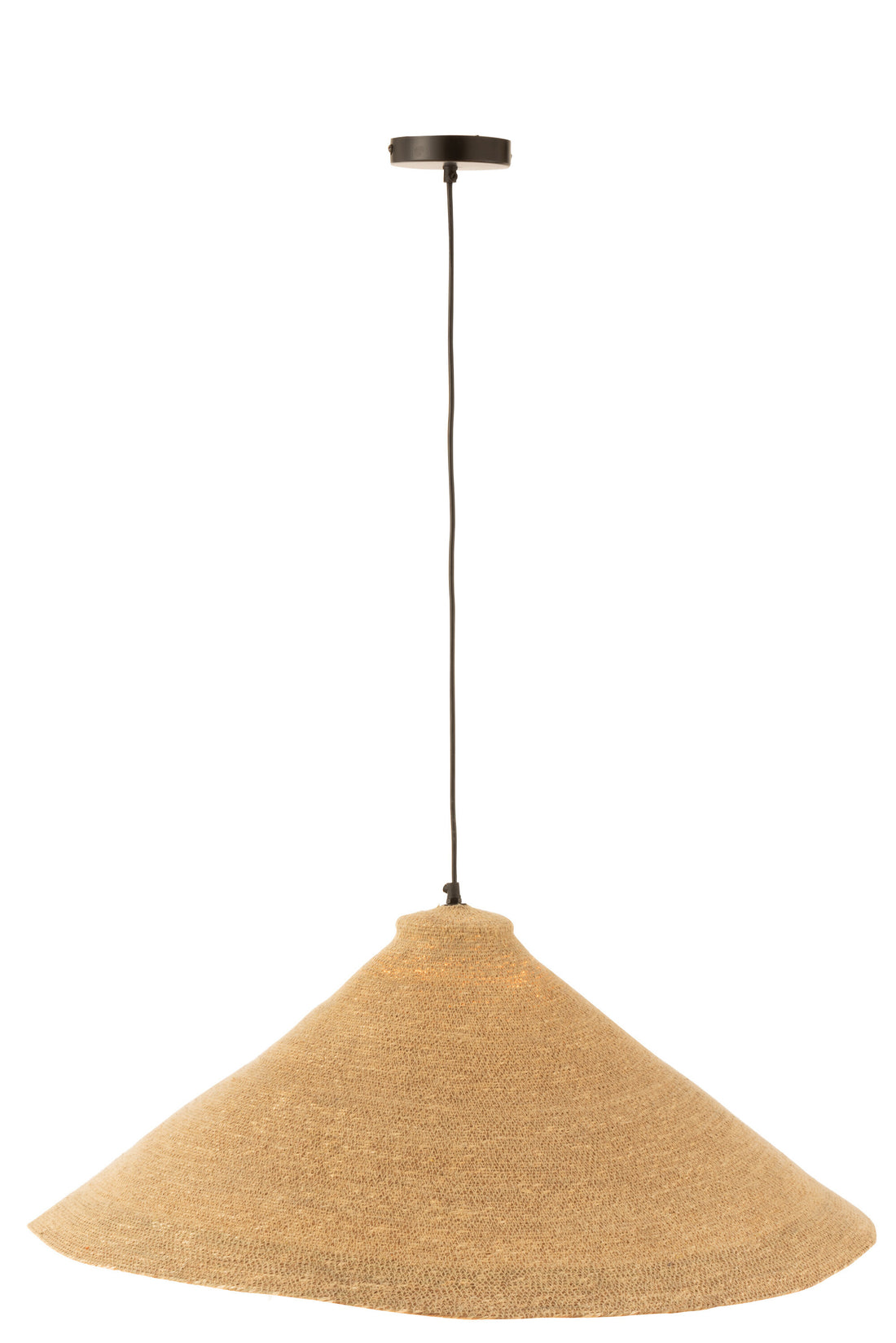J-Line Hangende Lamp Kegel Zeegras Naturel