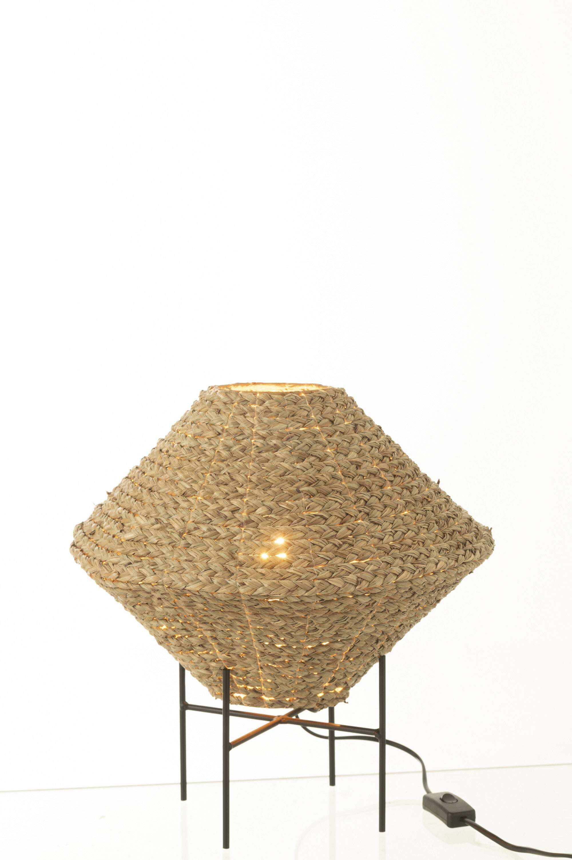 J-Line Hanglamp Ufo Zeegras Naturel Small