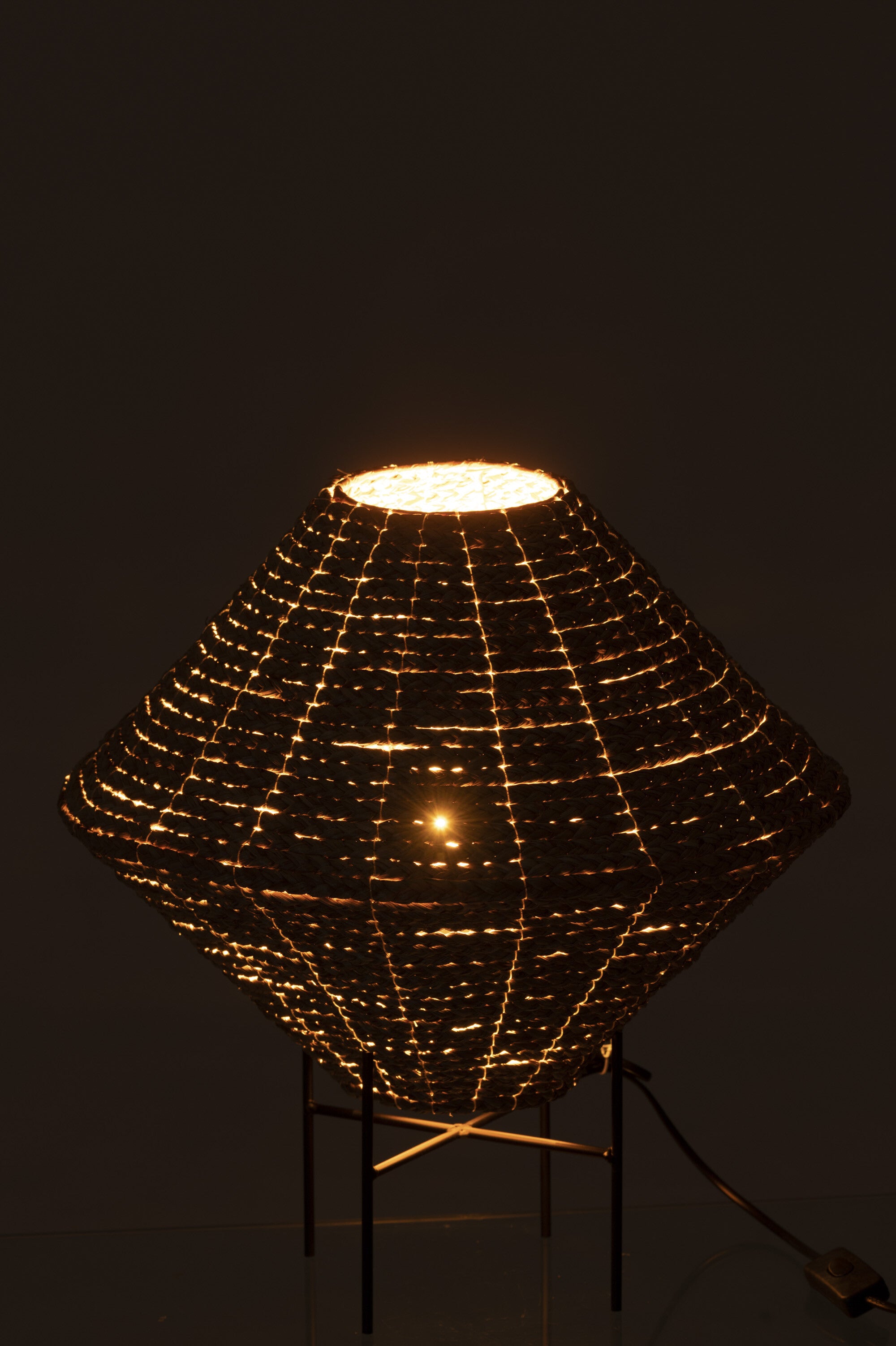 J-Line Hanglamp Ufo Zeegras Naturel Large