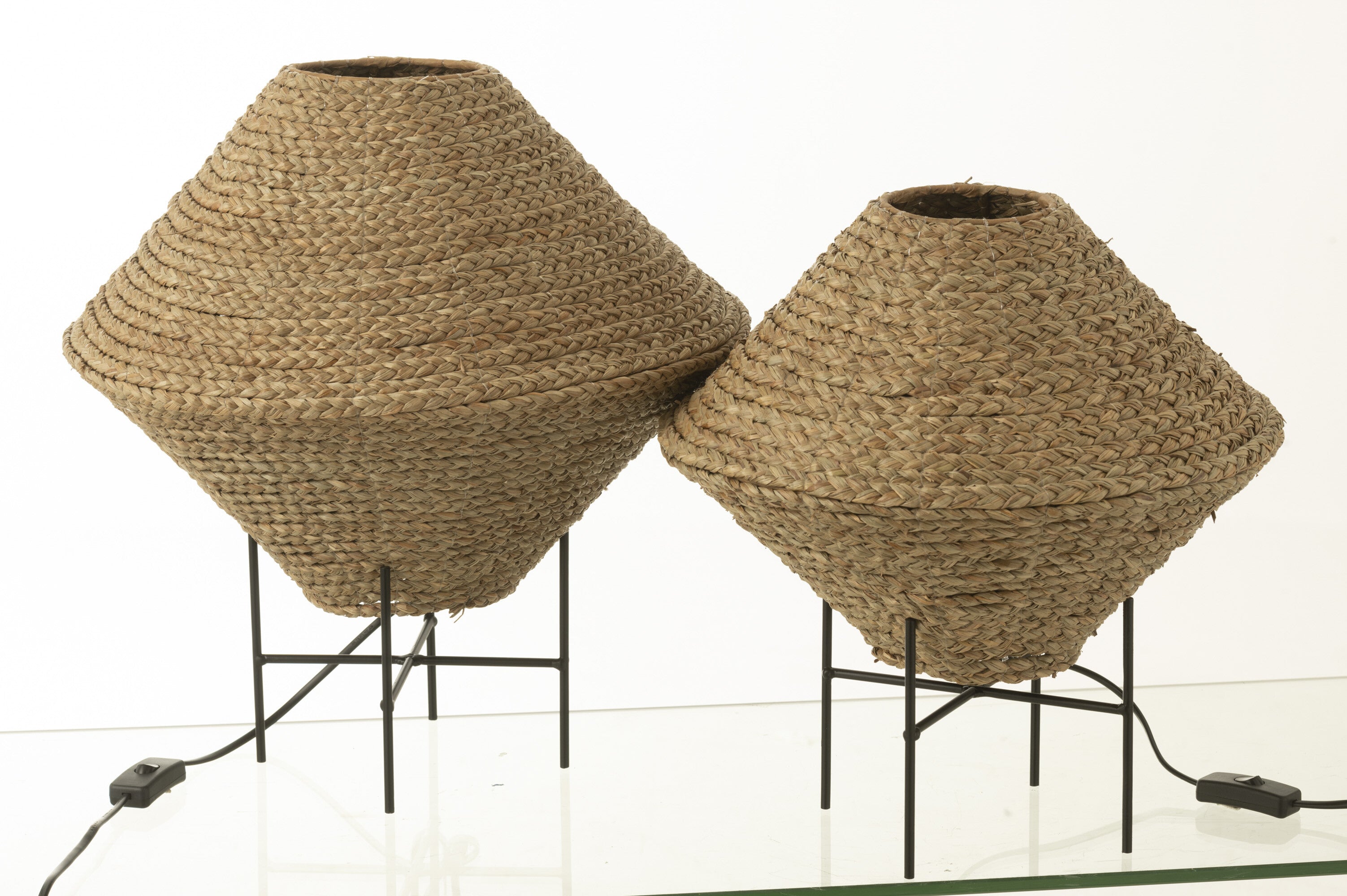 J-Line Hanglamp Ufo Zeegras Naturel Large