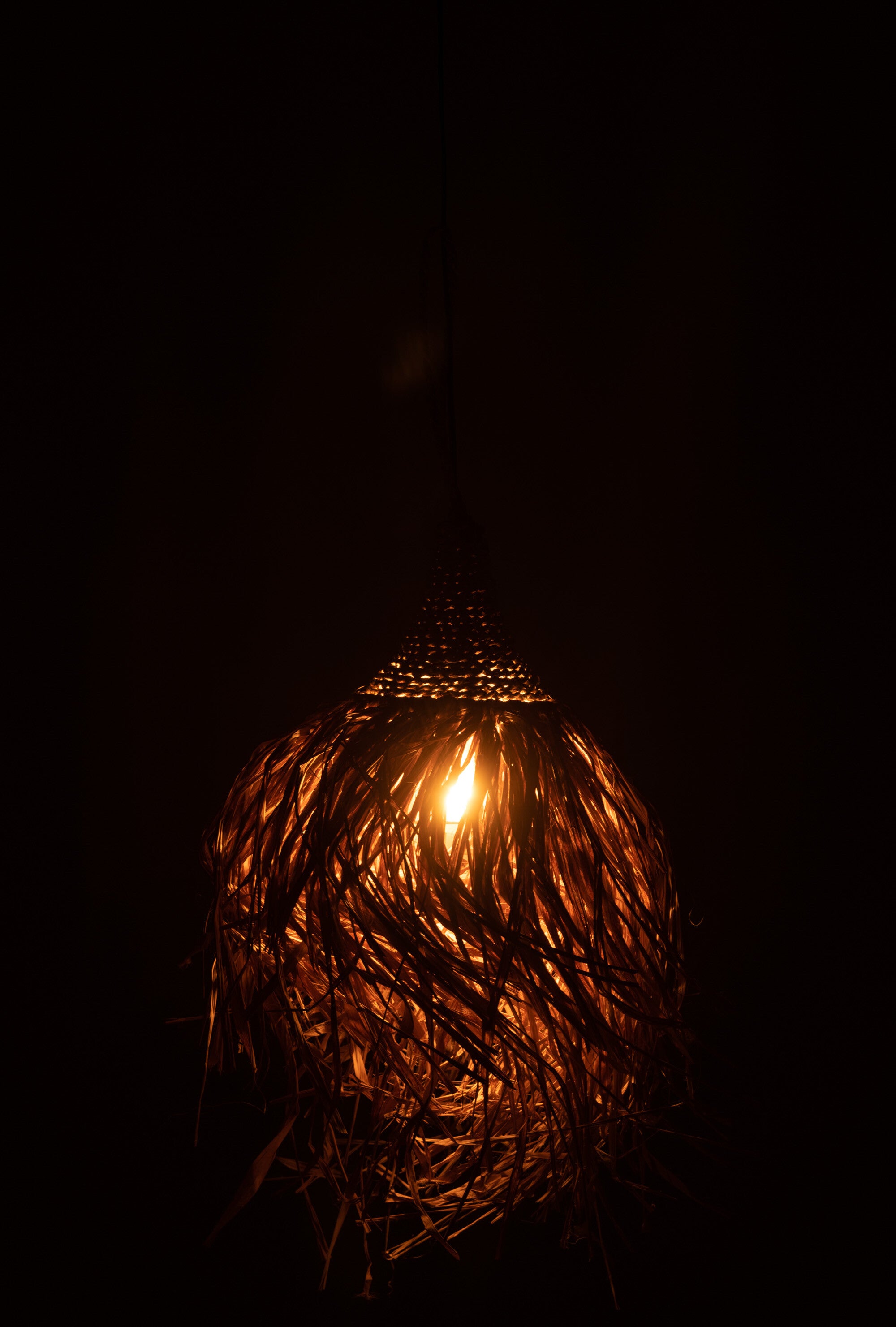 J-Line Hangende Lamp Kwast Zeegras Naturel