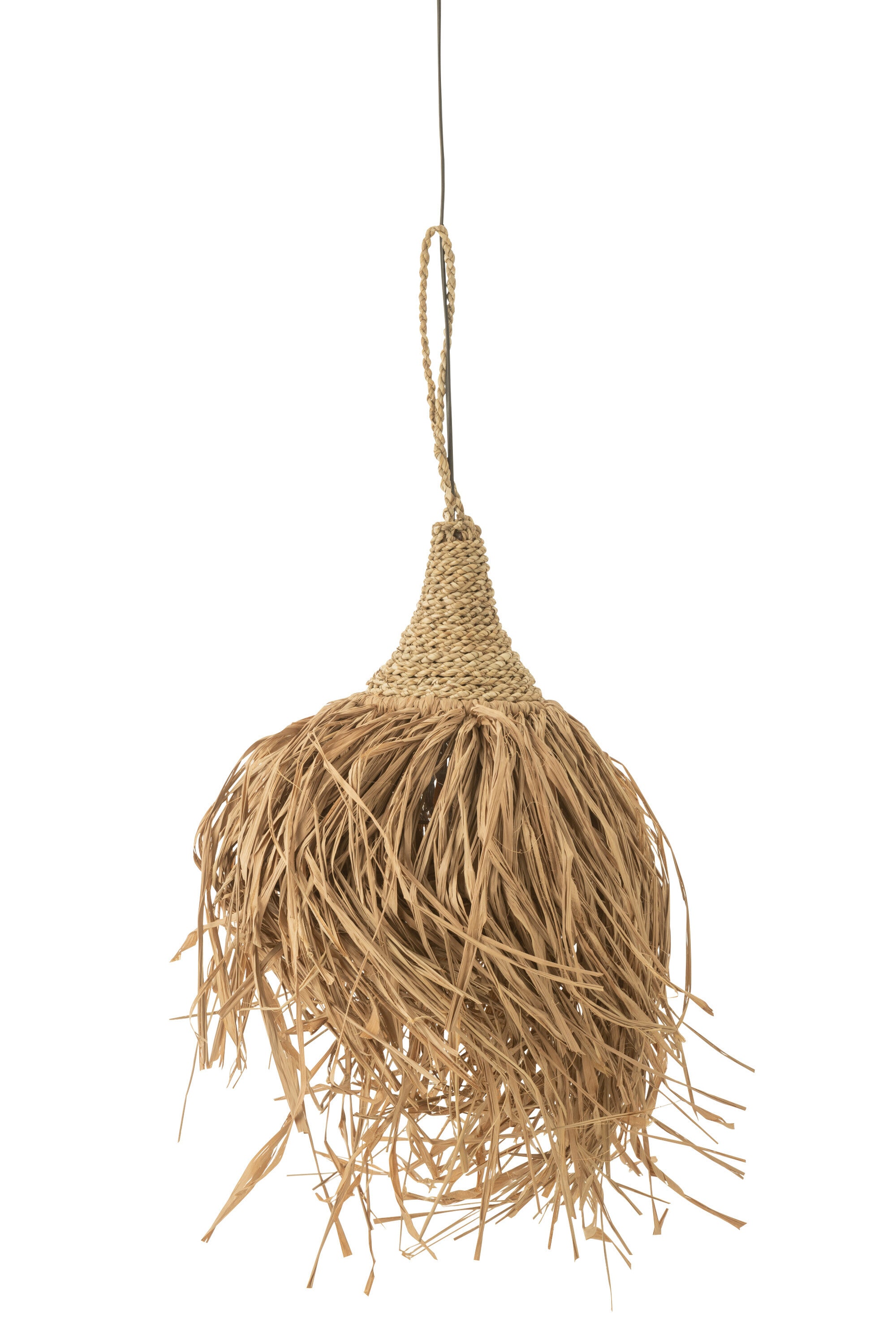 J-Line Hangende Lamp Kwast Zeegras Naturel