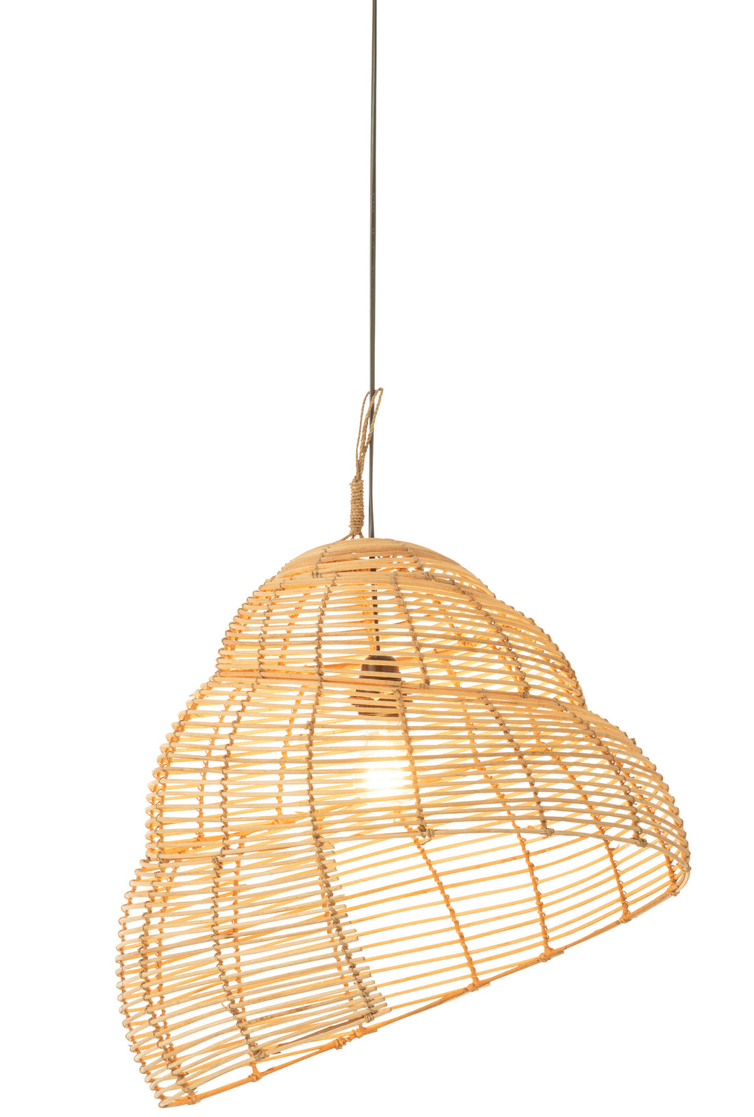 J-Line Hangende Lamp Slak Bamboe Naturel