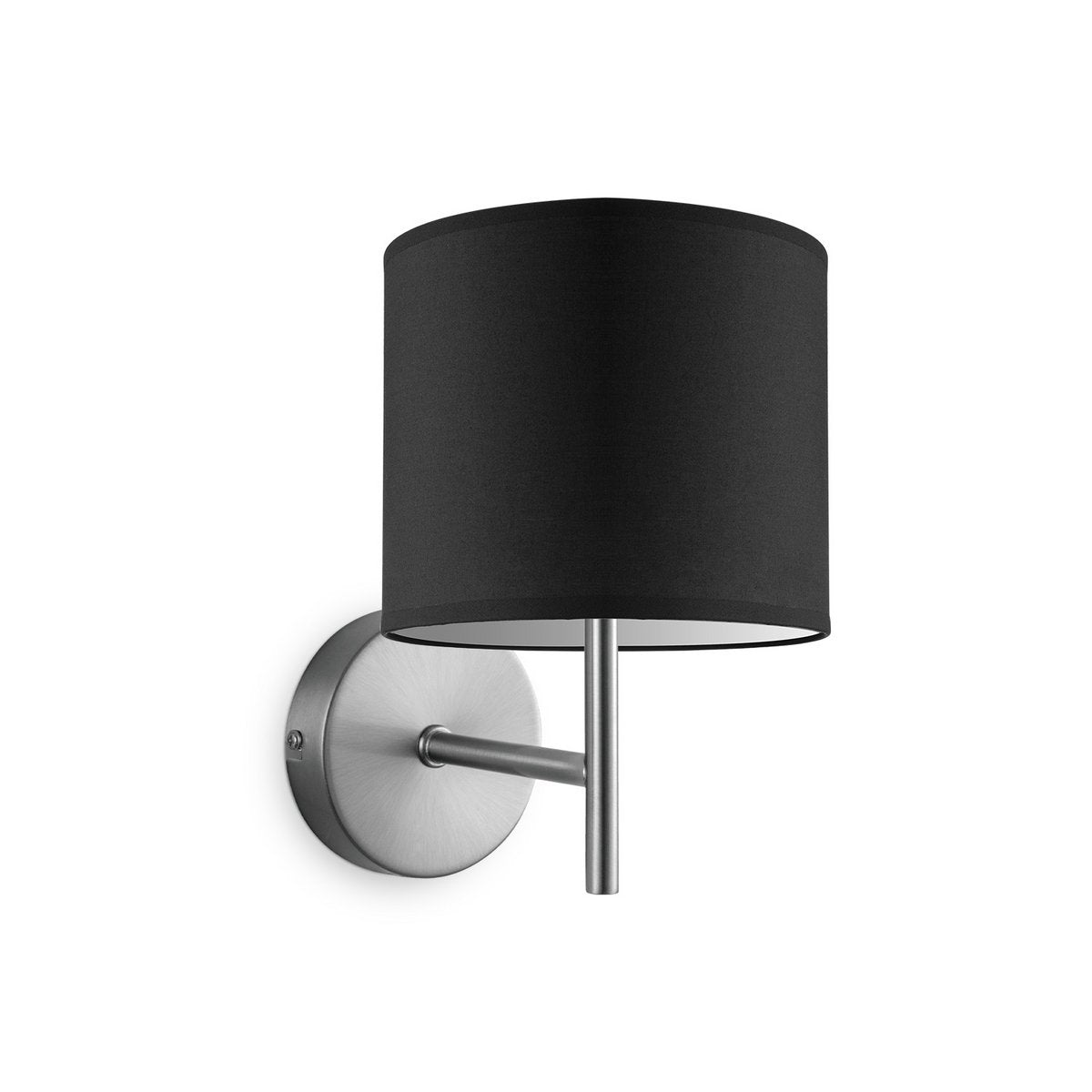 Wandlamp - Mati inclusief Lampenkap E27 zwart 20x17cm