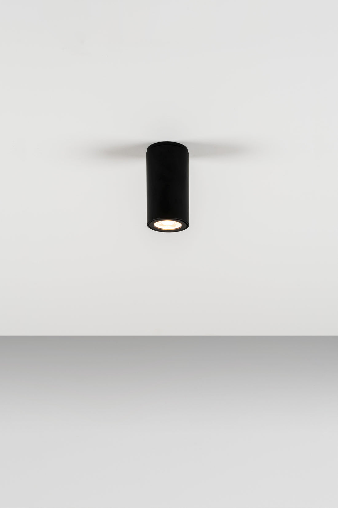 Kronn plafondlamp GU10 H.11 cm gestructureerd zwart
