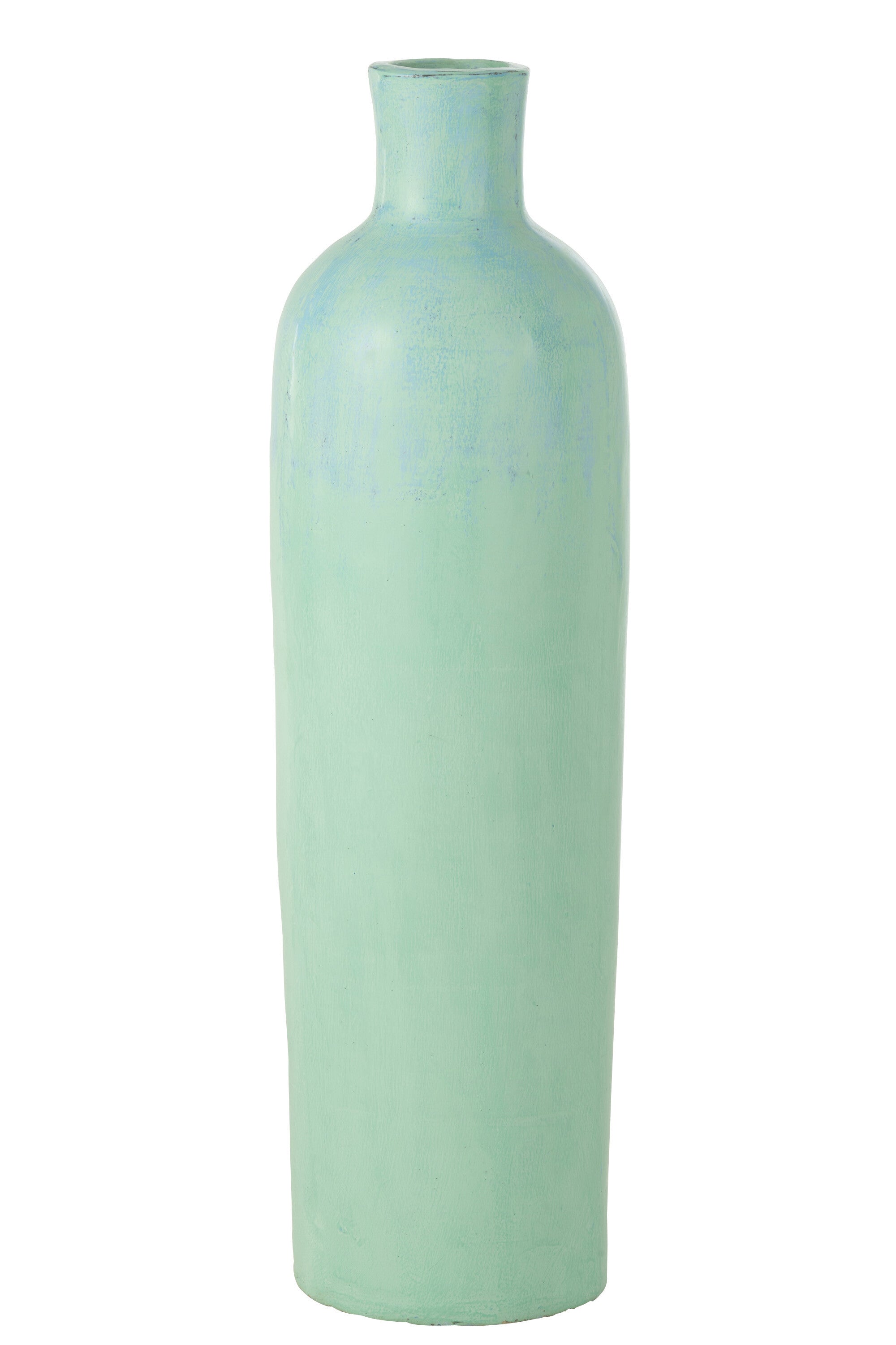 J-Line Vaas Justine Terracotta Blauw groot