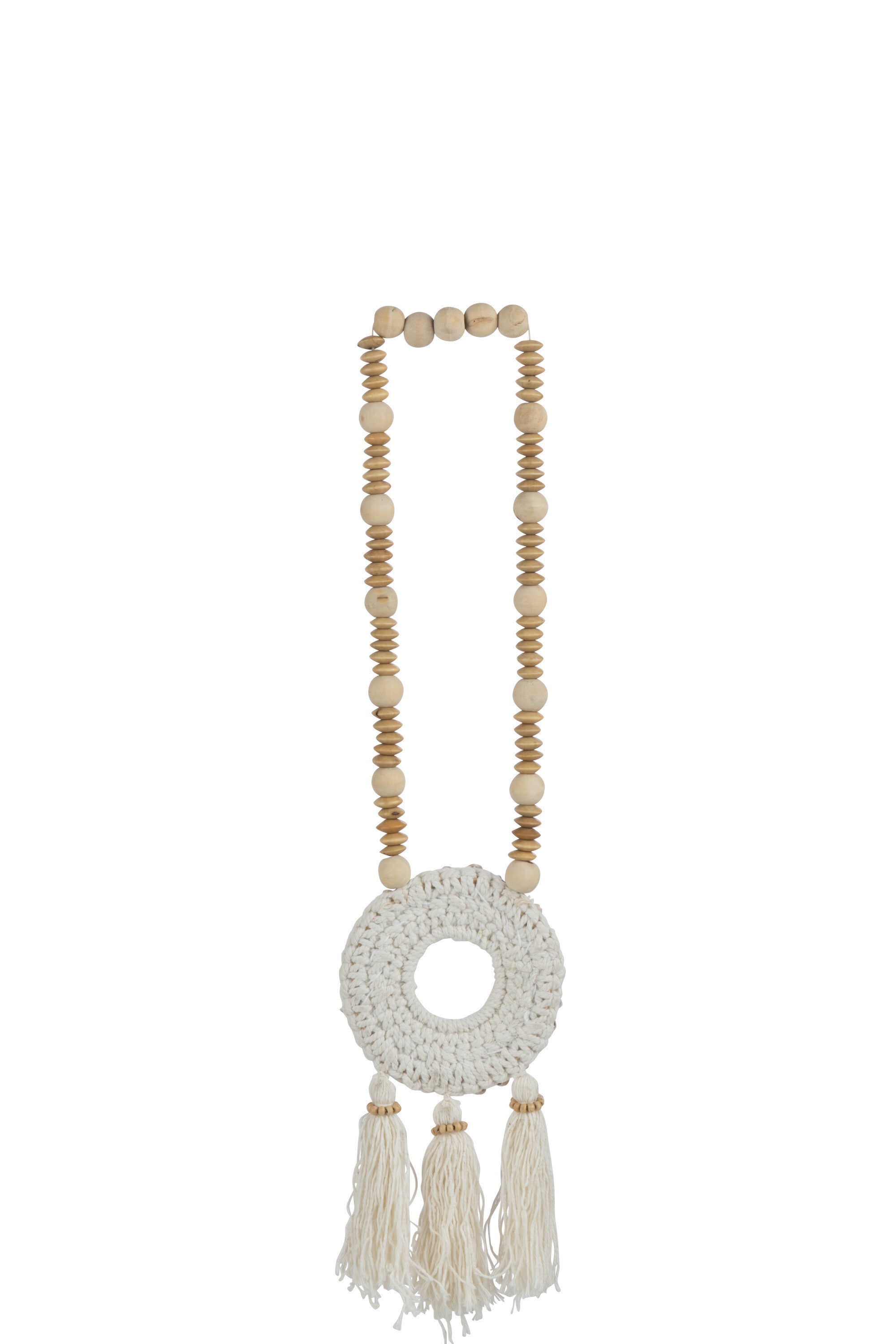 Ketting Kralen Schelp Wit
