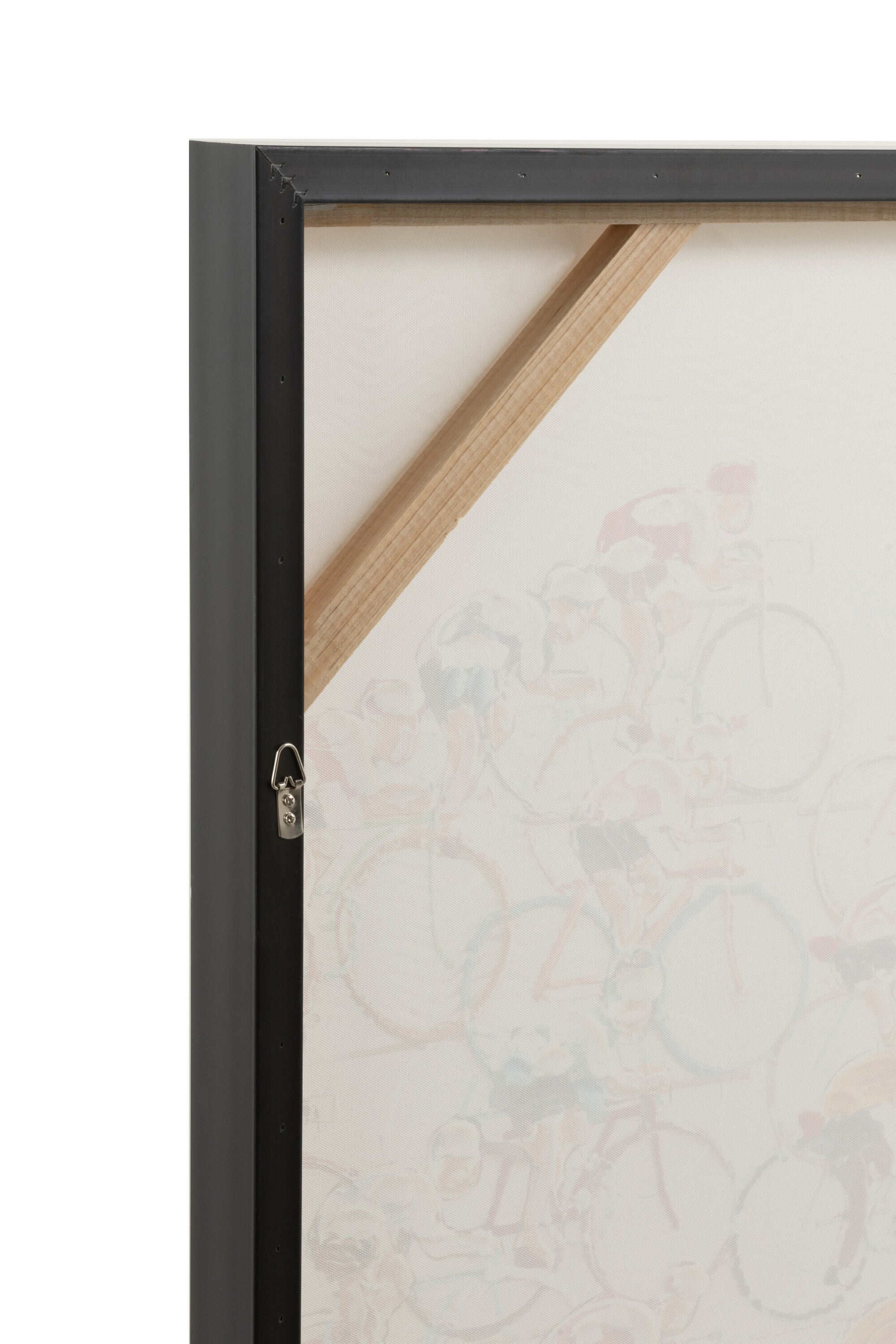 Schilderen Fietsers Canvas/Verf Mix