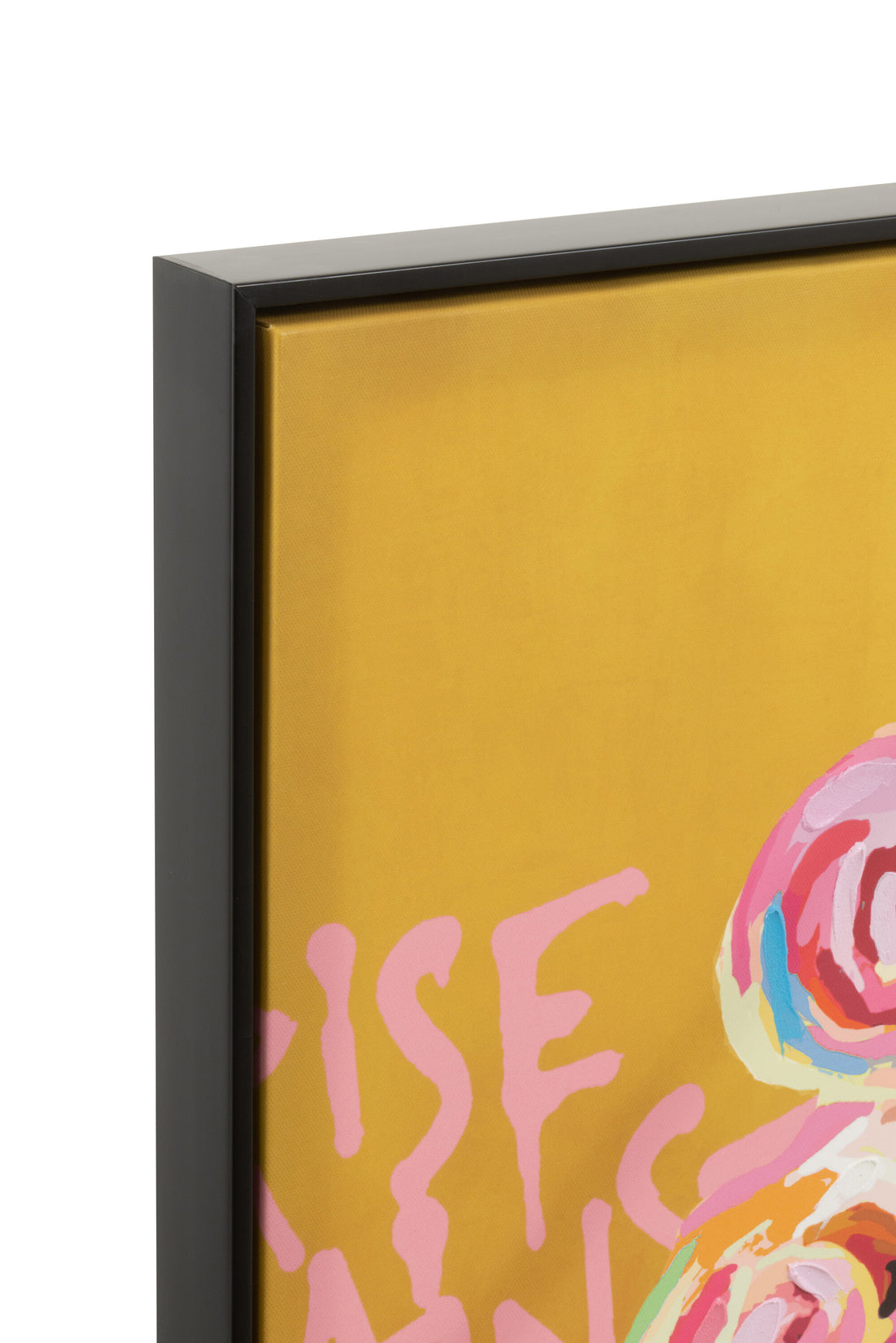 Wanddecoratie Graffiti Vrouw Lippenstift Canvas/Verf Mix