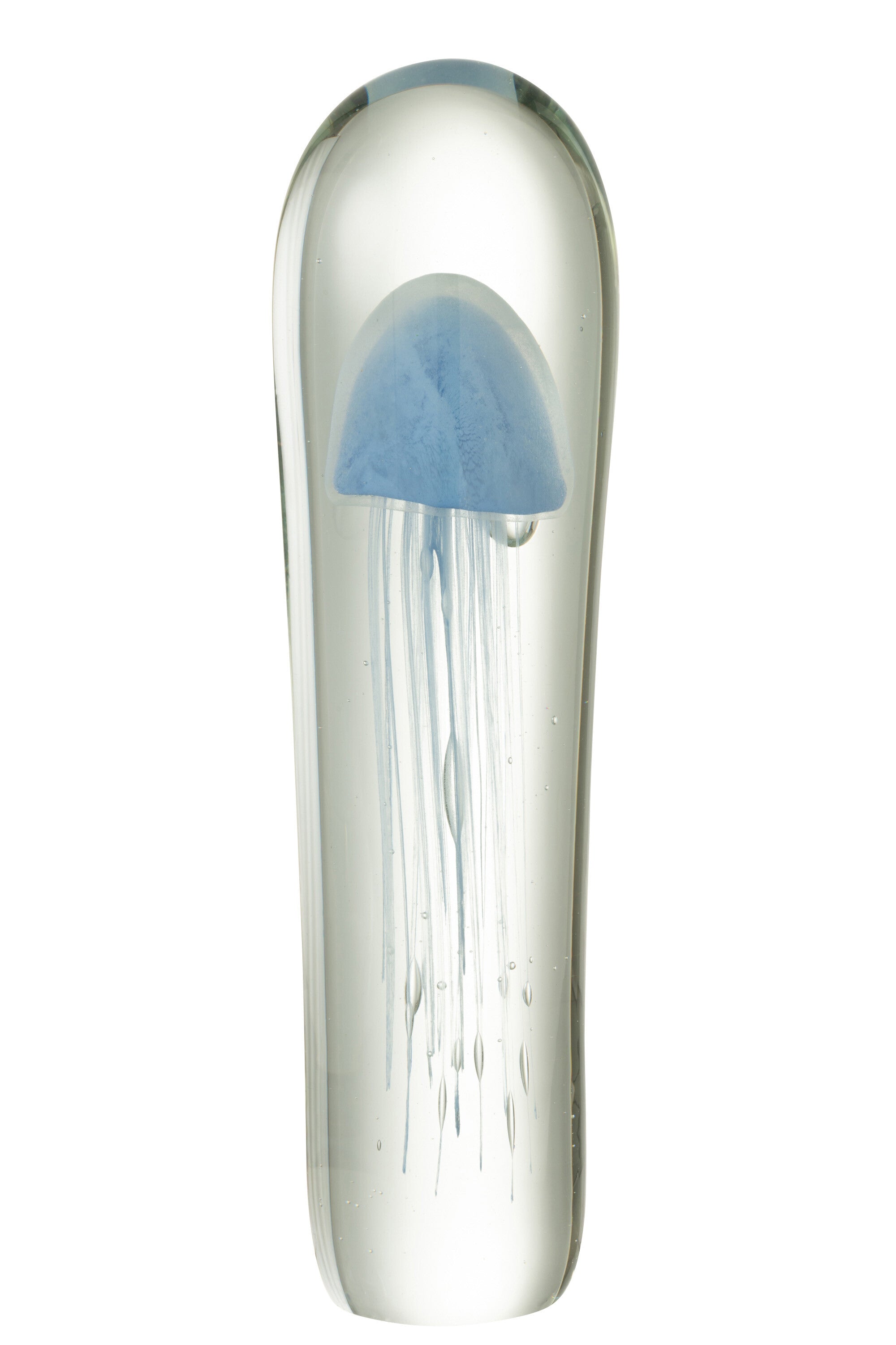 Papiergewicht Kwal Glas Blauw Extra Groot