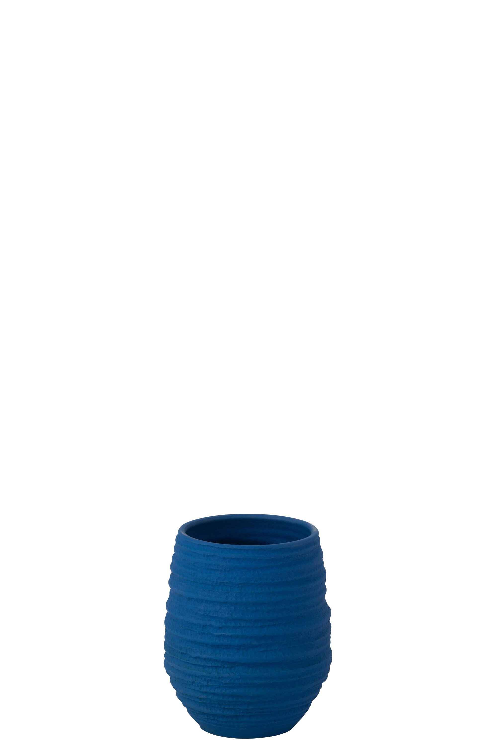 J-Line Vaas Fiesta Keramiek Blauw klein