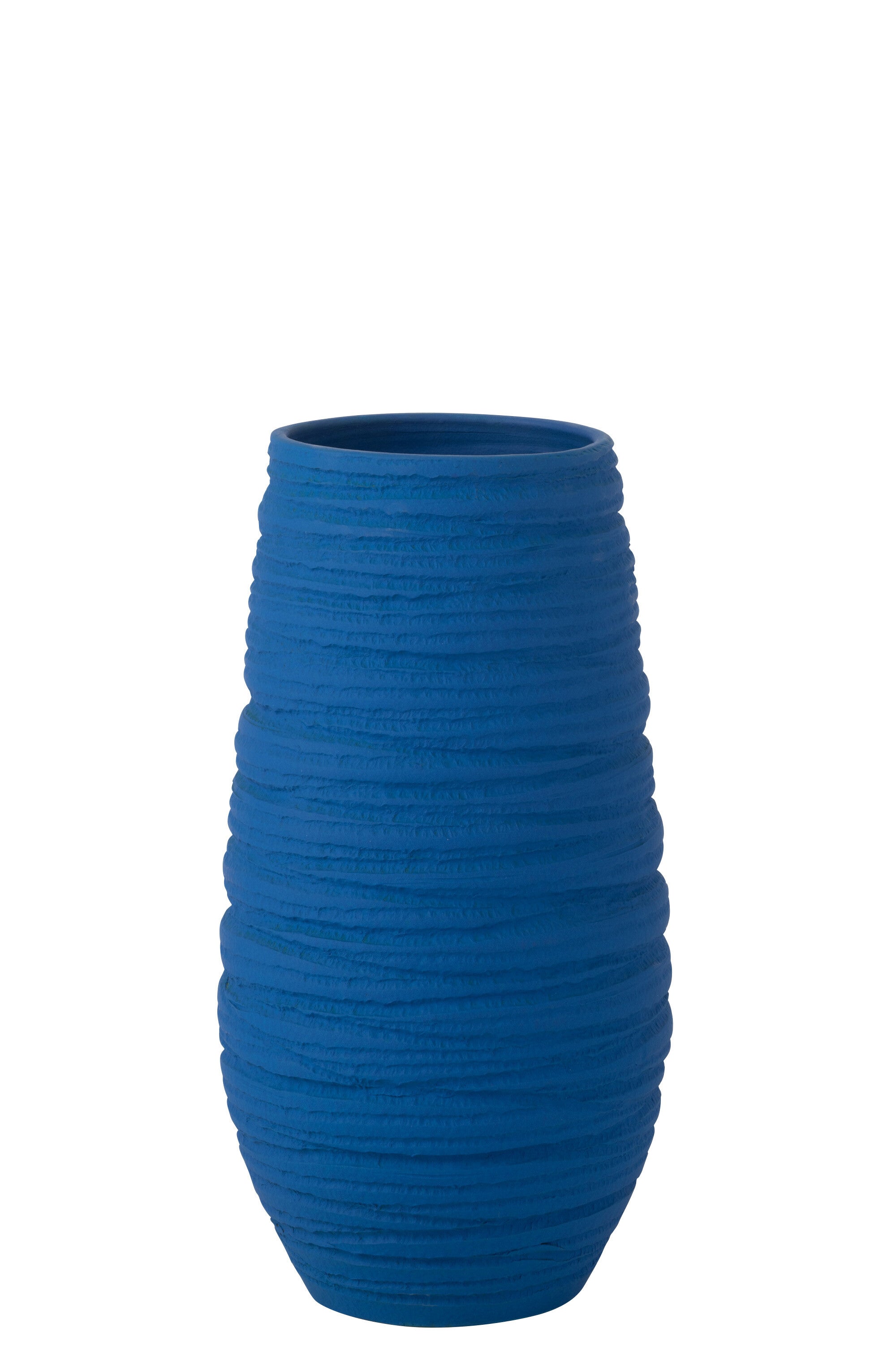 J-Line Vaas Fiesta Keramiek Blauw X-groot