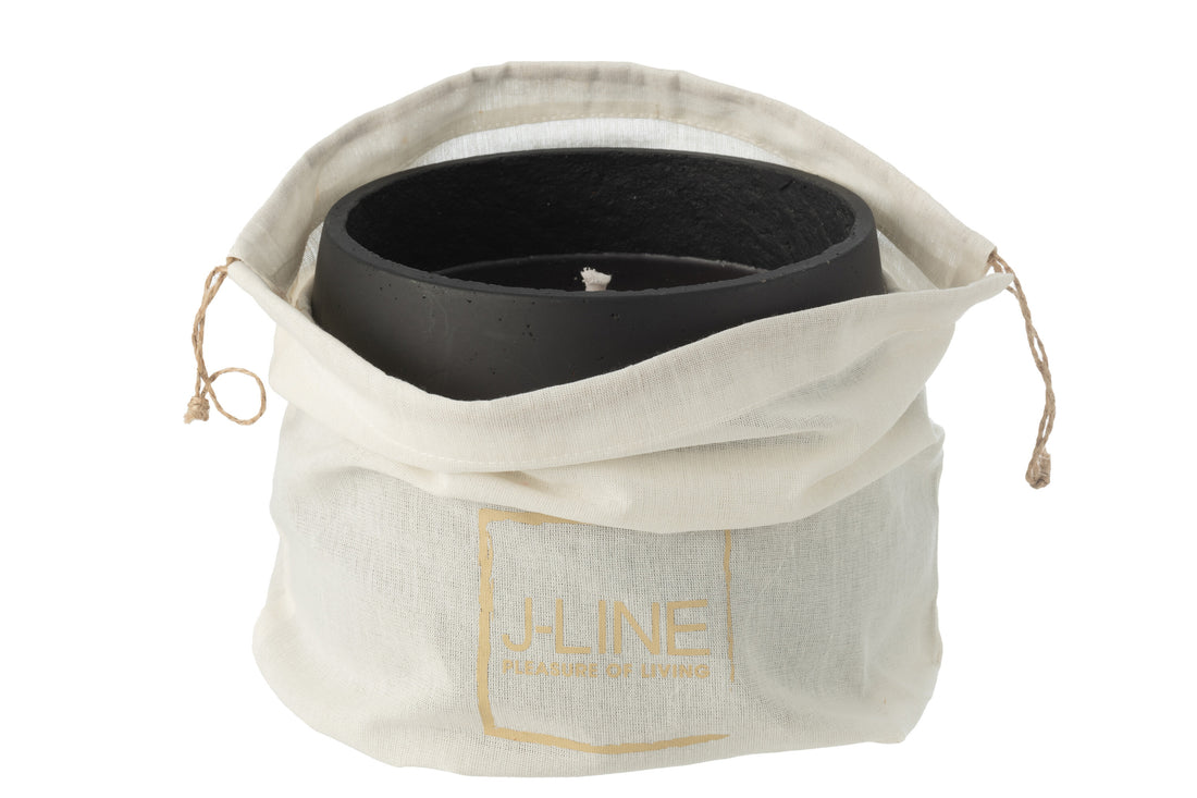 J-Line Buitenkaars Cement Zwart Large - 48U