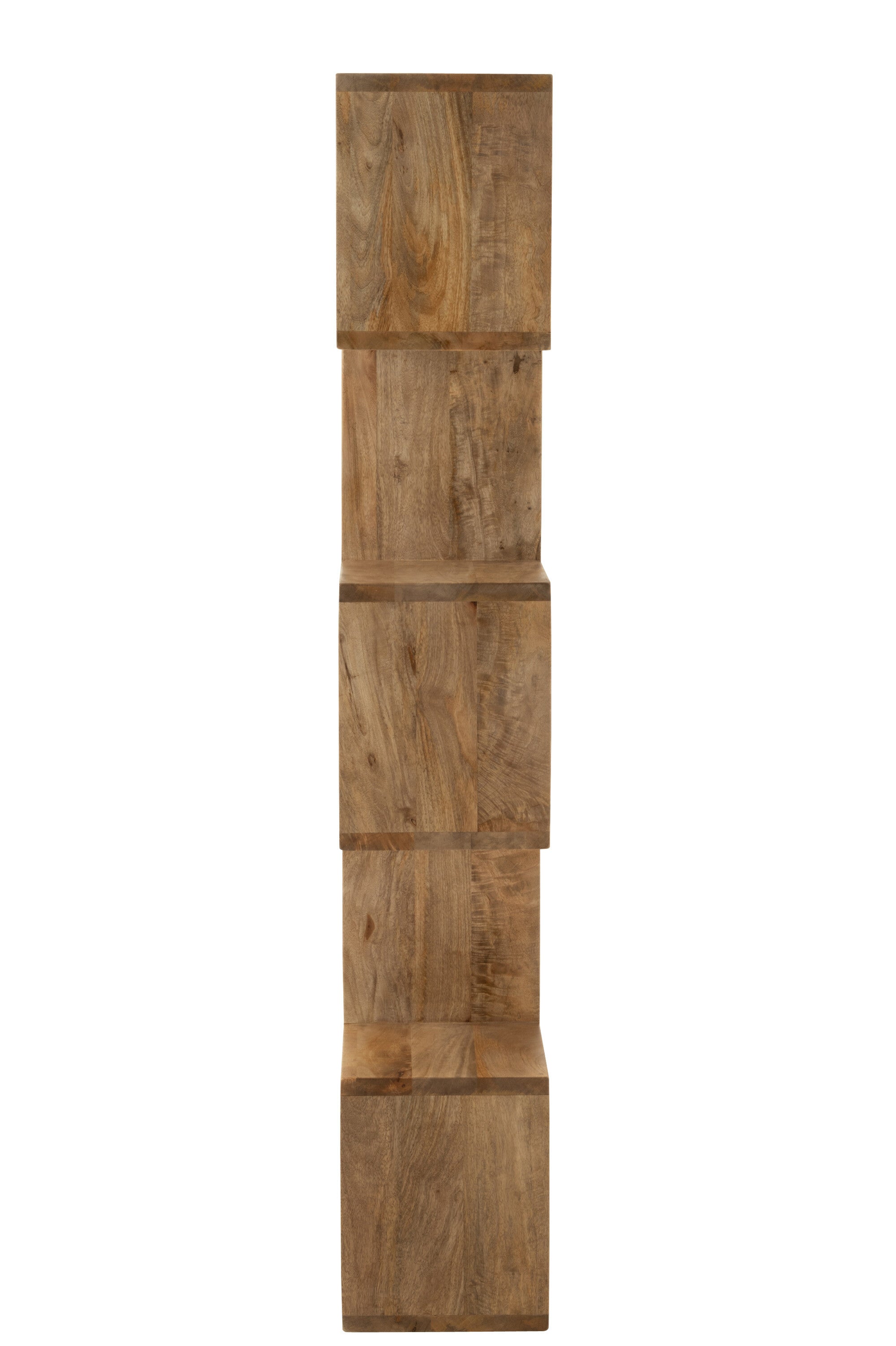 Boekenplank Verticale Latten Mangohout Natuurlijk